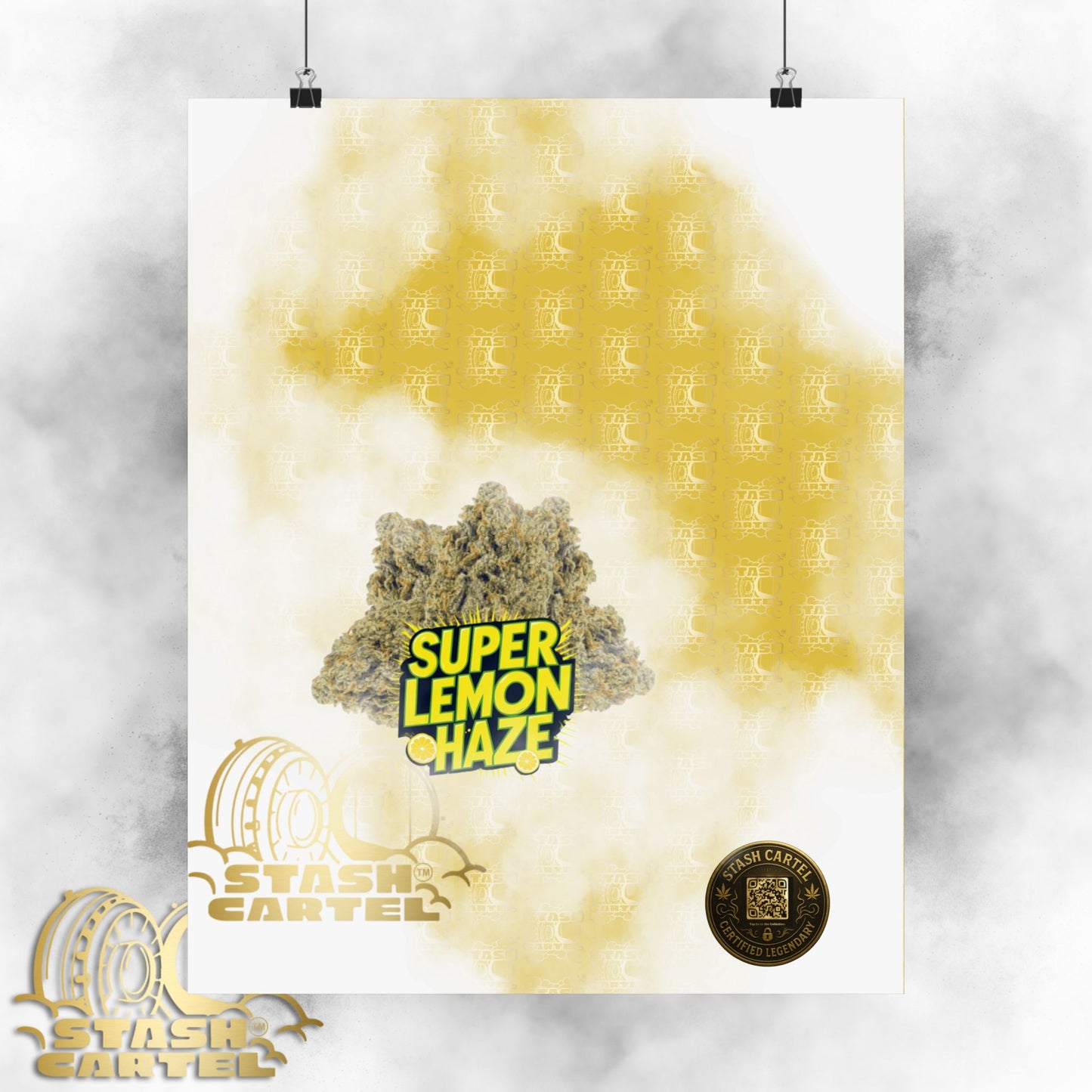🍋 "Super Lemon Haze" Electric Citrus Sativa Poster