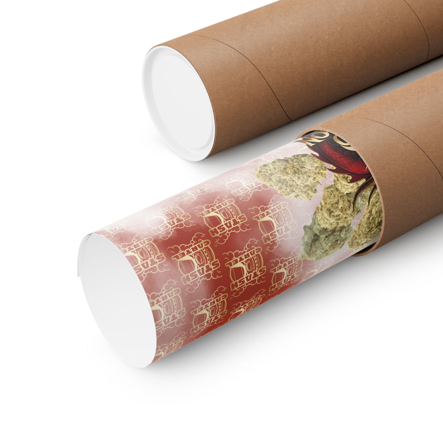 🐉🔥 Red Dragon Poster – Rare Hybrid with Spicy Citrus Fire & Euphoric Mystic Energy