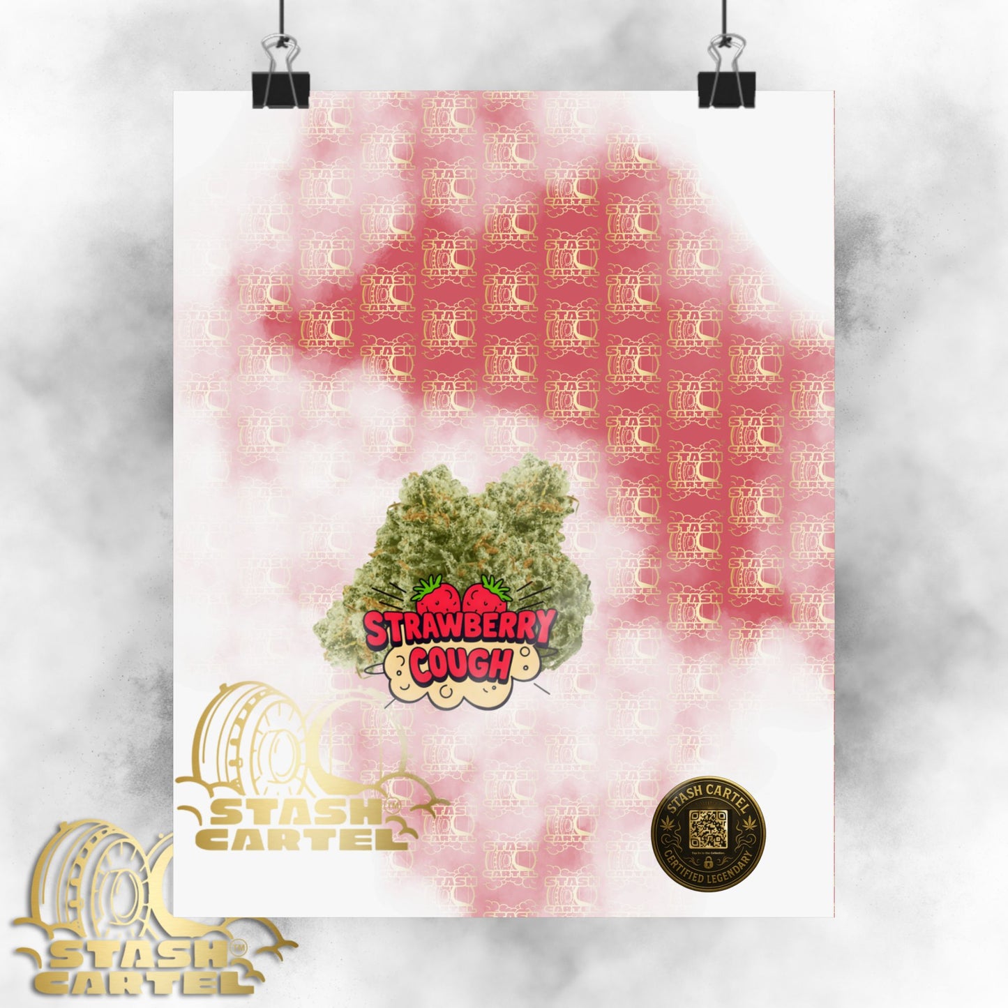 🍓 "Strawberry Cough" Skunky Sativa Poster