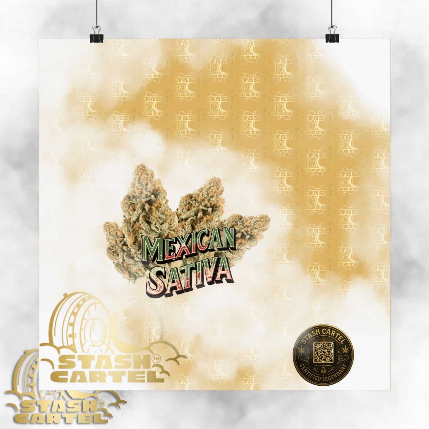 🌞🌵 Mexican Sativa Poster – Wild Sun-Grown Heirloom with Cinnamon Spice & Uplifting Energy