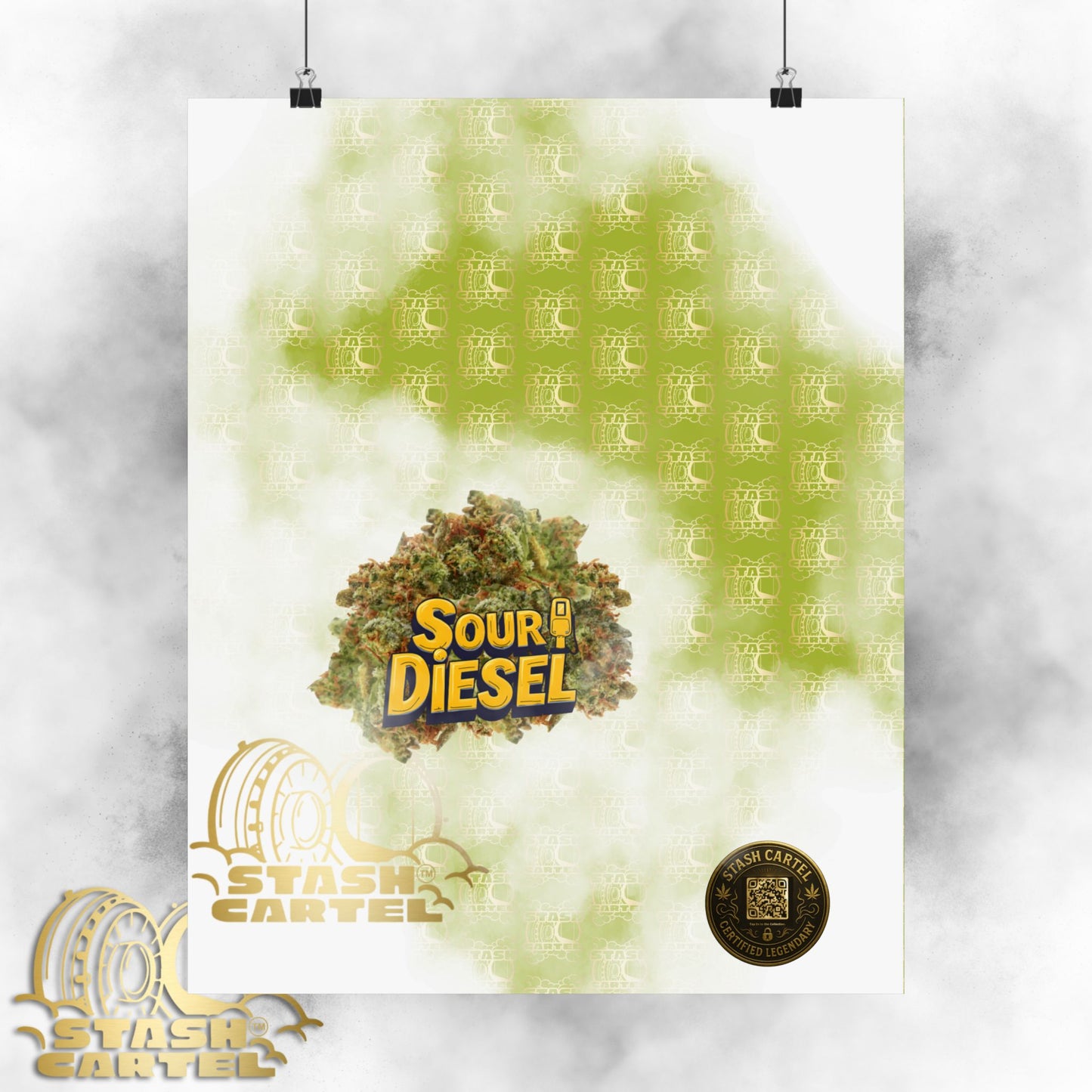 ⚡ "Sour Diesel" Electric Sativa Drip Poster