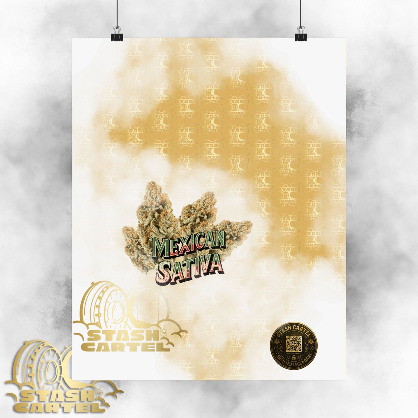 🌞🌵 Mexican Sativa Poster – Wild Sun-Grown Heirloom with Cinnamon Spice & Uplifting Energy