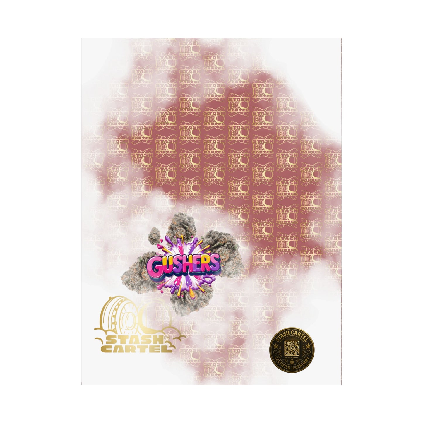 💦🍇 Gushers Poster – Exotic Candy-Indica Hybrid Poster with Creamy Fruit Punch