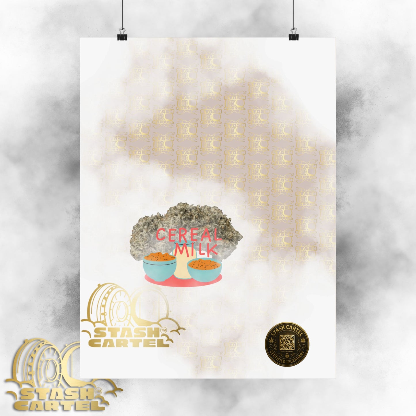 🥣🫧 "Cereal Milk" Hybrid Poster – Fruity Bowl of Terps