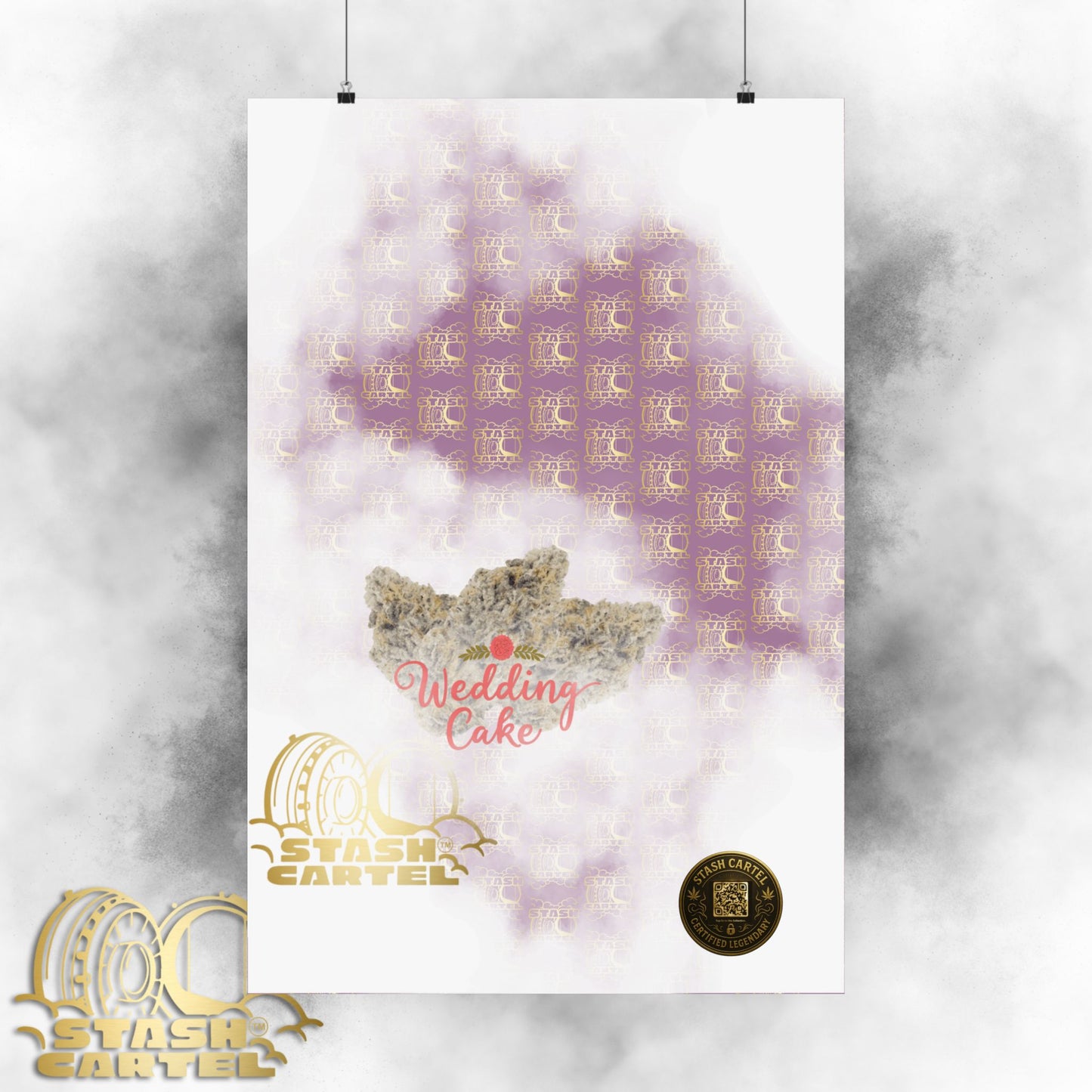 🎂 "Wedding Cake" Dessert Indica-Hybrid Poster