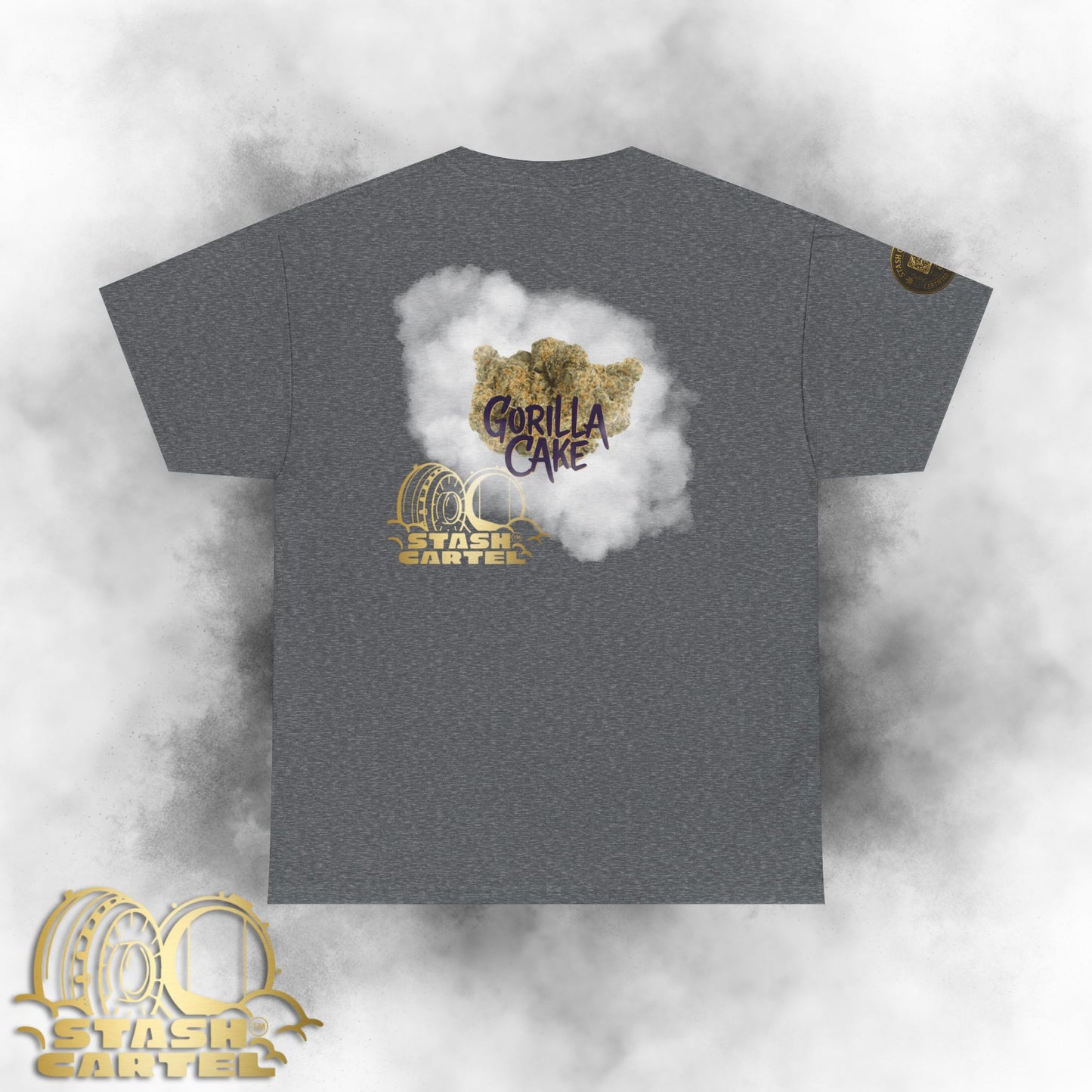 Gorilla Cake Tee – Hybrid Strength, Frosted Kush Unisex Heavy Cotton Tee