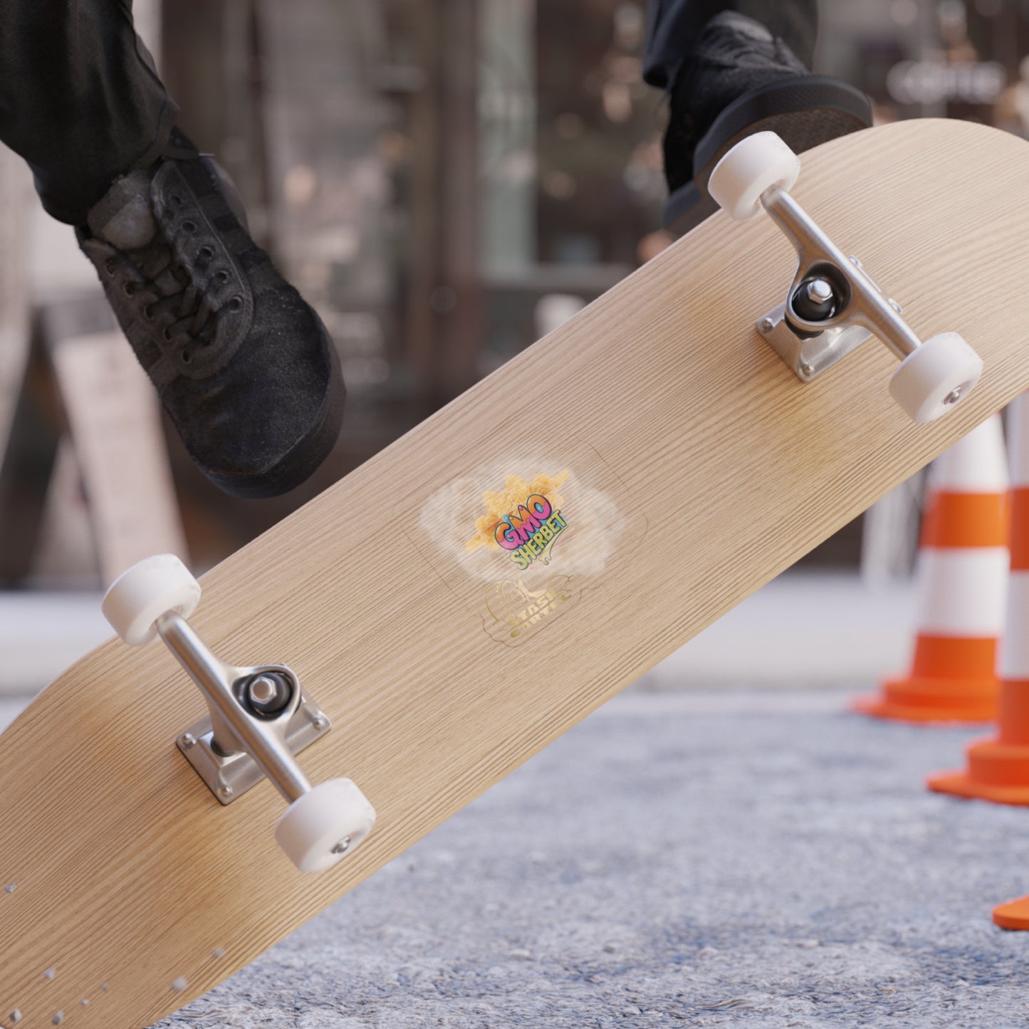 GMO Sherbet Crumble Sugar Wax Transparent Outdoor Sticker – Weed Merch Design