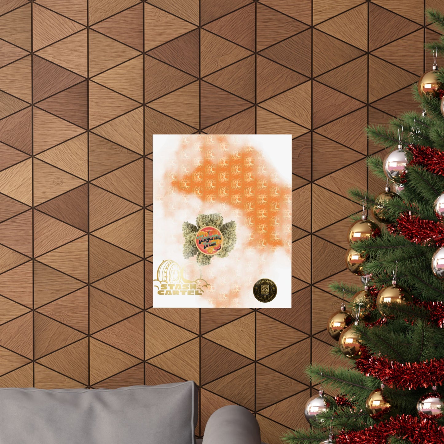 🍊💭 Tangerine Dream Poster – Legendary Sativa Hybrid with Citrus Zest & Euphoric Clarity