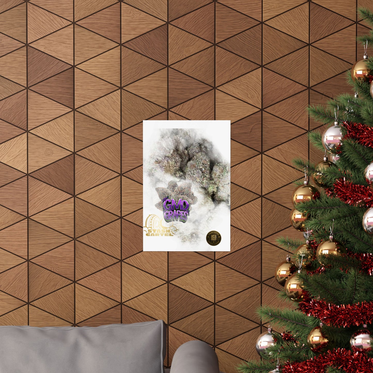 🔮 "GMO Grapes" Terp-Fueled Indica Art Poster