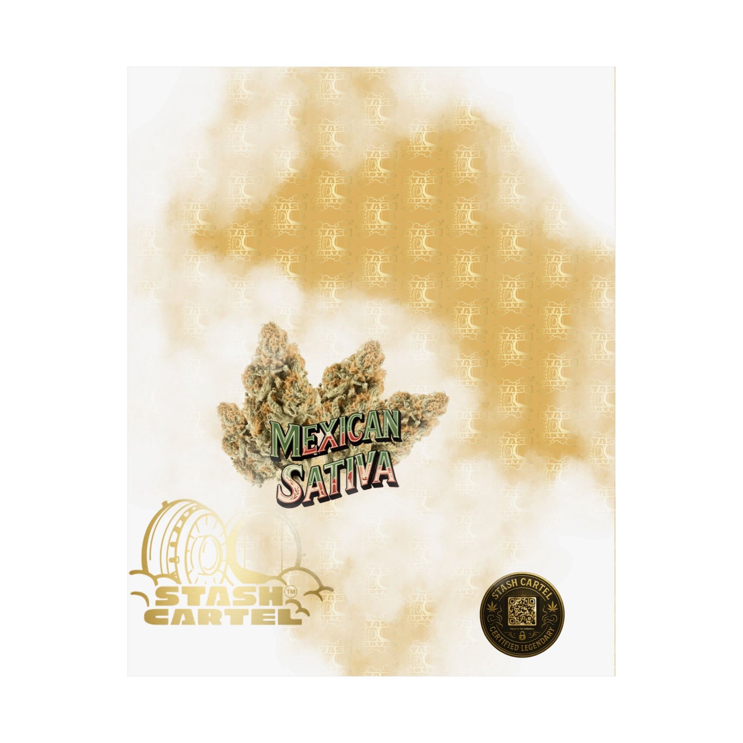 🌞🌵 Mexican Sativa Poster – Wild Sun-Grown Heirloom with Cinnamon Spice & Uplifting Energy