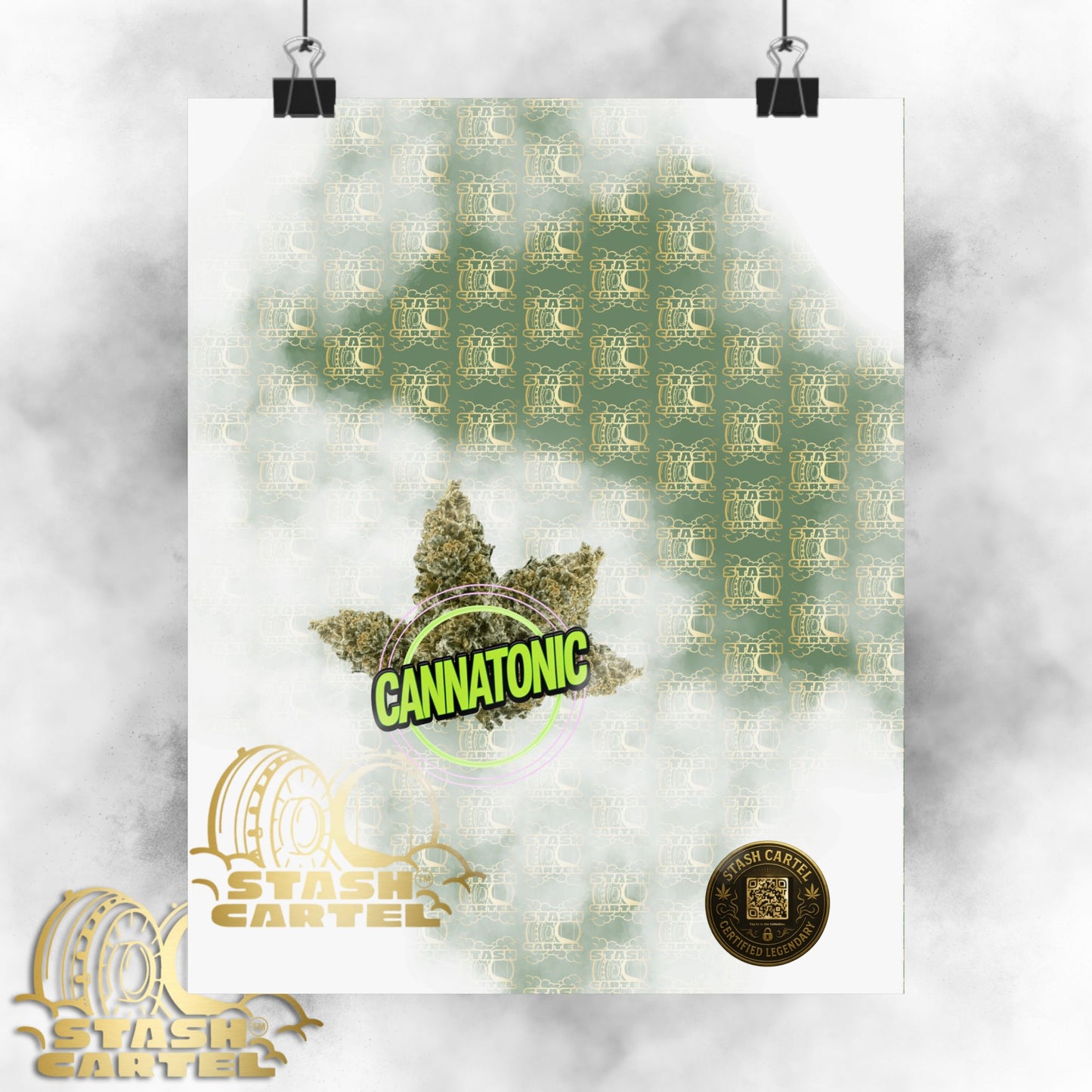 🧘‍♀️🌿 Cannatonic Poster – High-CBD Hybrid Wall Art for Calm, Clear-Headed Wellness