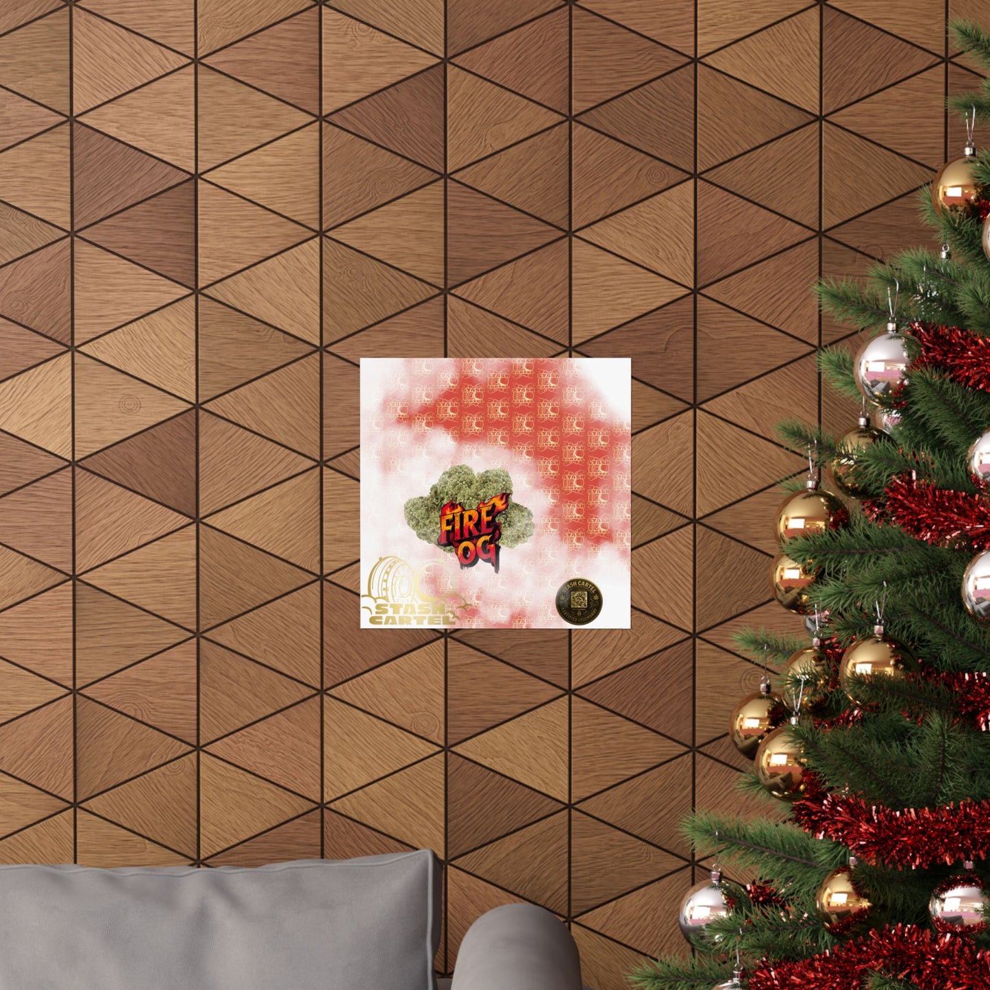 🔥⛽ Fire OG Poster – Legendary Indica Hybrid with Lemon Diesel & Full-Body Melt