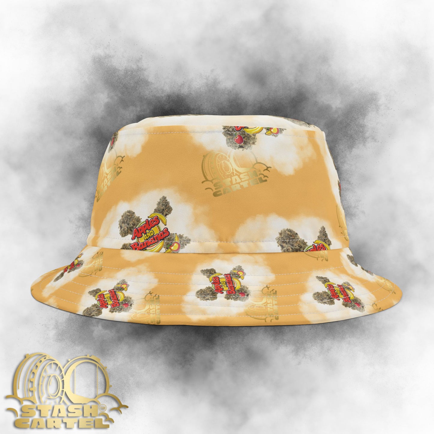 Apples & Bananas Bucket Hat – Fruity Chaos Meets Gas-Dripped Luxury