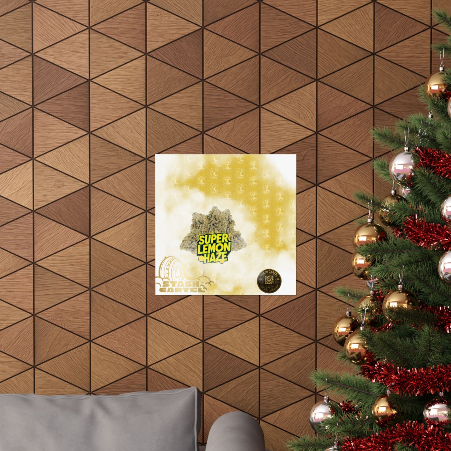 🍋 "Super Lemon Haze" Electric Citrus Sativa Poster