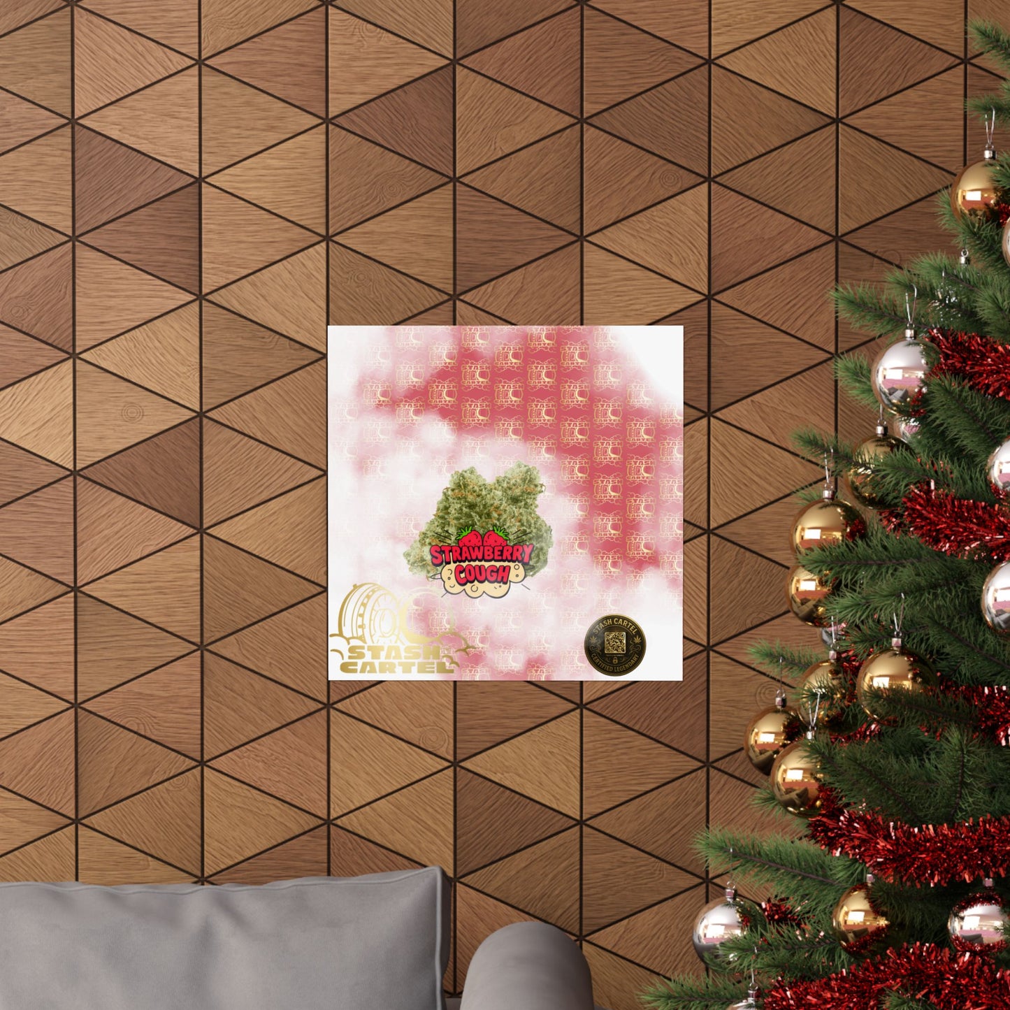 🍓 "Strawberry Cough" Skunky Sativa Poster