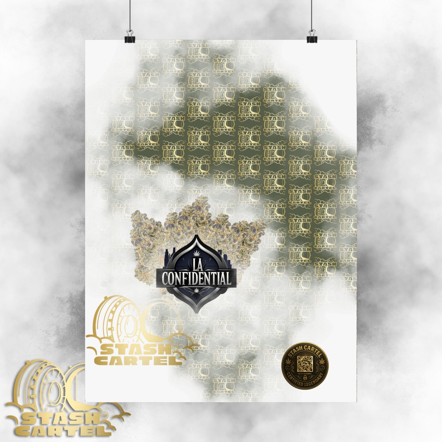 🌲 "LA Confidential" Old-School Kush Indica Poster