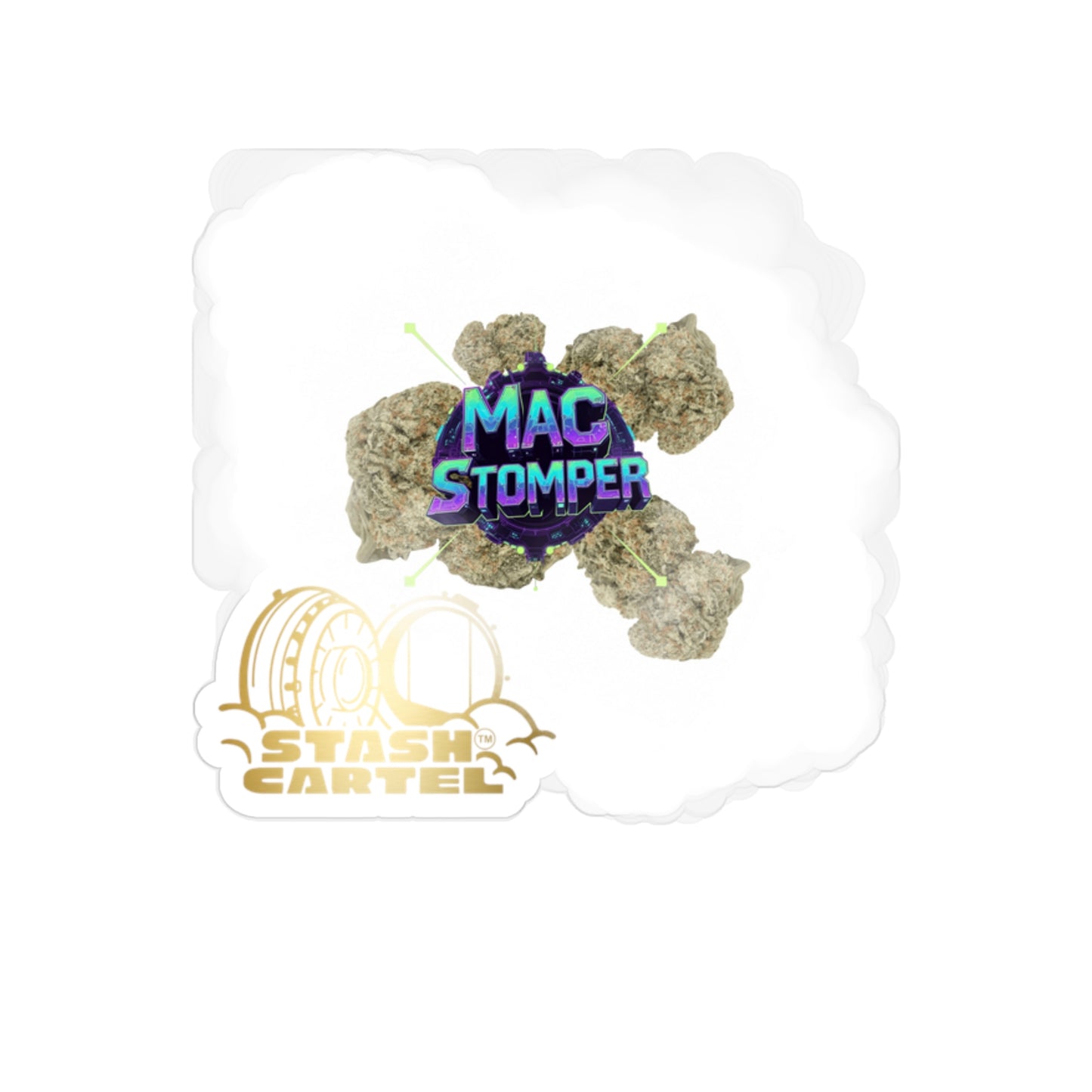 MAC Stomper Transparent Outdoor Sticker – Stoner Art Design