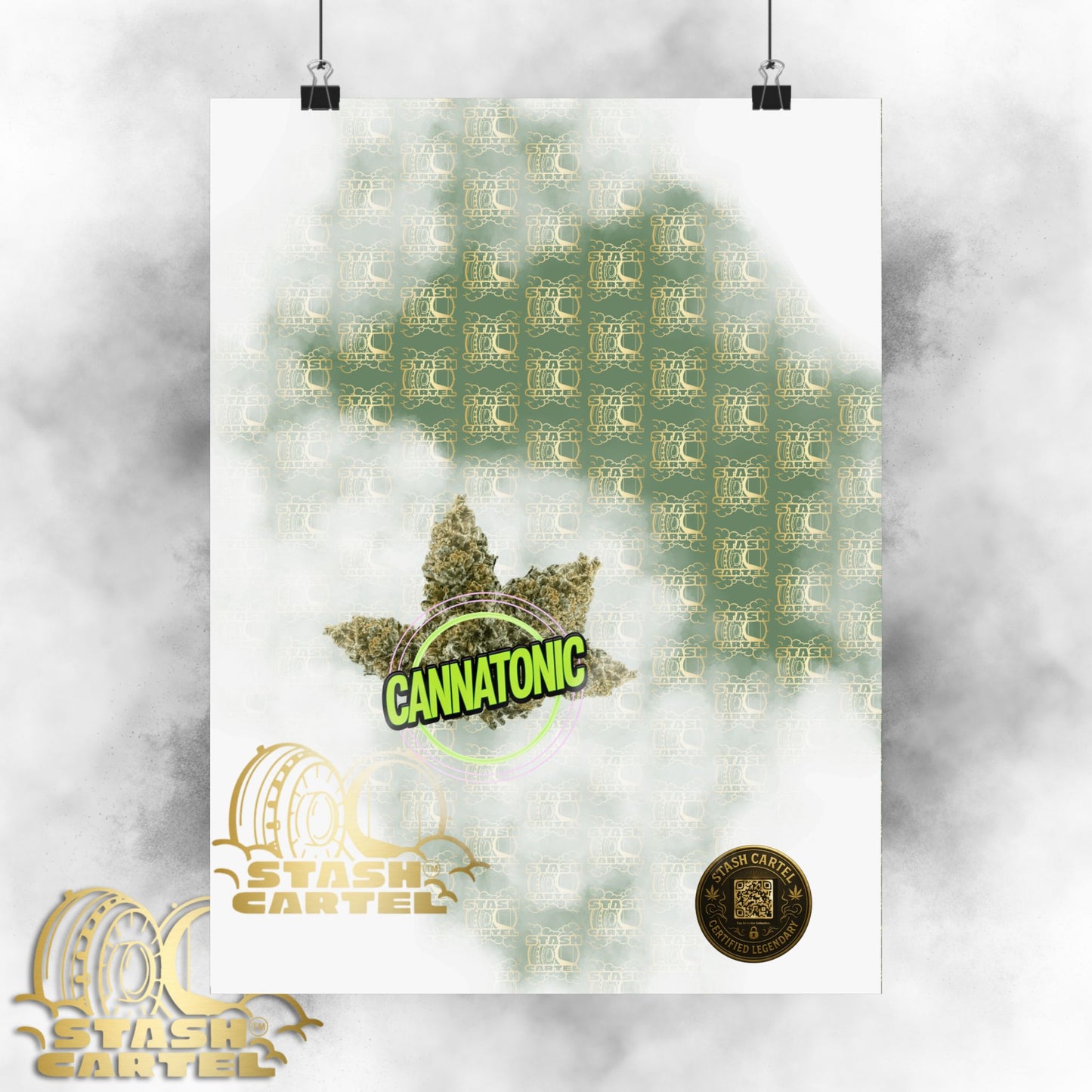 🧘‍♀️🌿 Cannatonic Poster – High-CBD Hybrid Wall Art for Calm, Clear-Headed Wellness