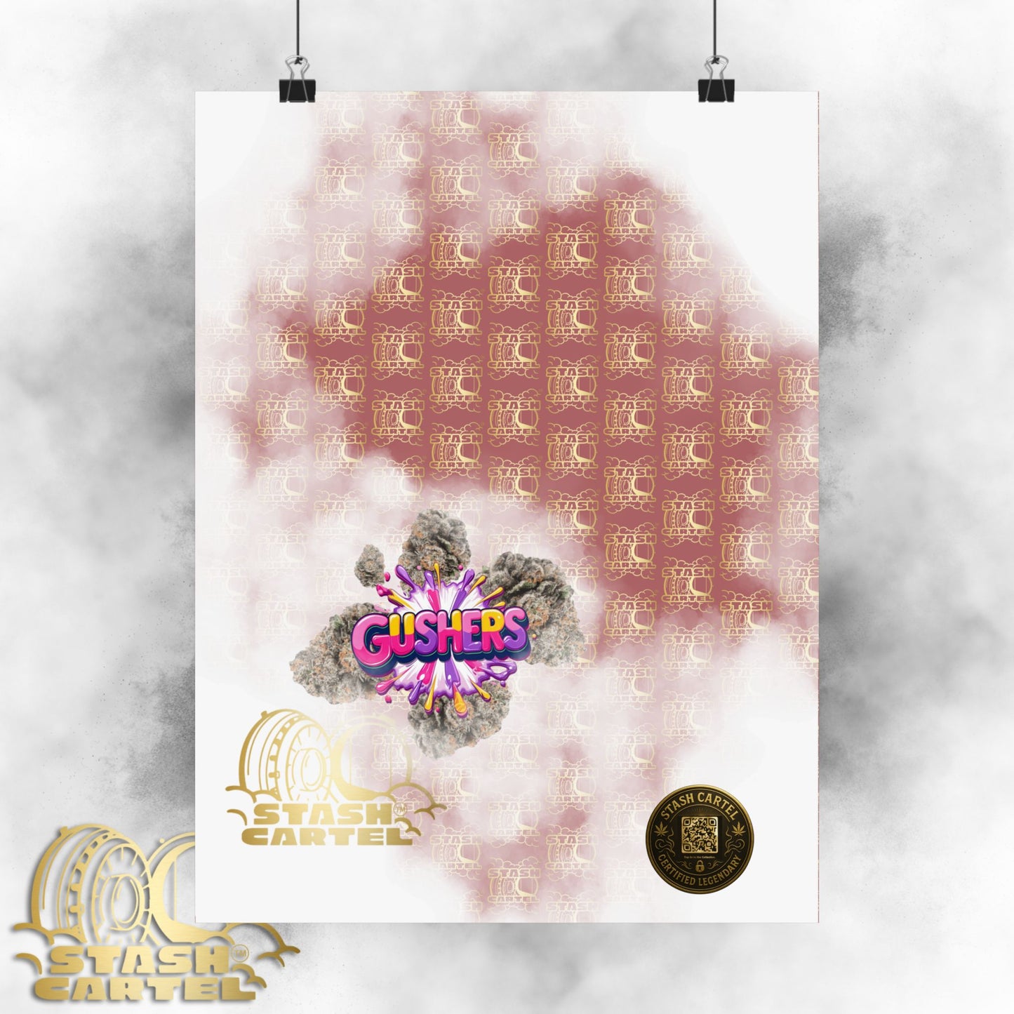 💦🍇 Gushers Poster – Exotic Candy-Indica Hybrid Poster with Creamy Fruit Punch