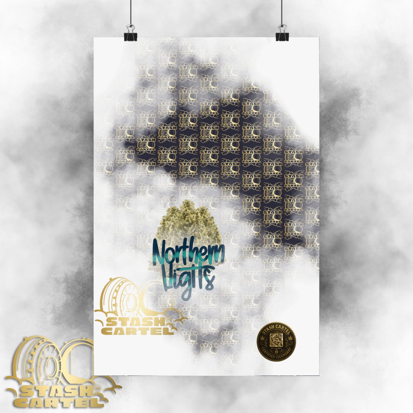 🌌 "Northern Lights" Deep Space Indica Poster