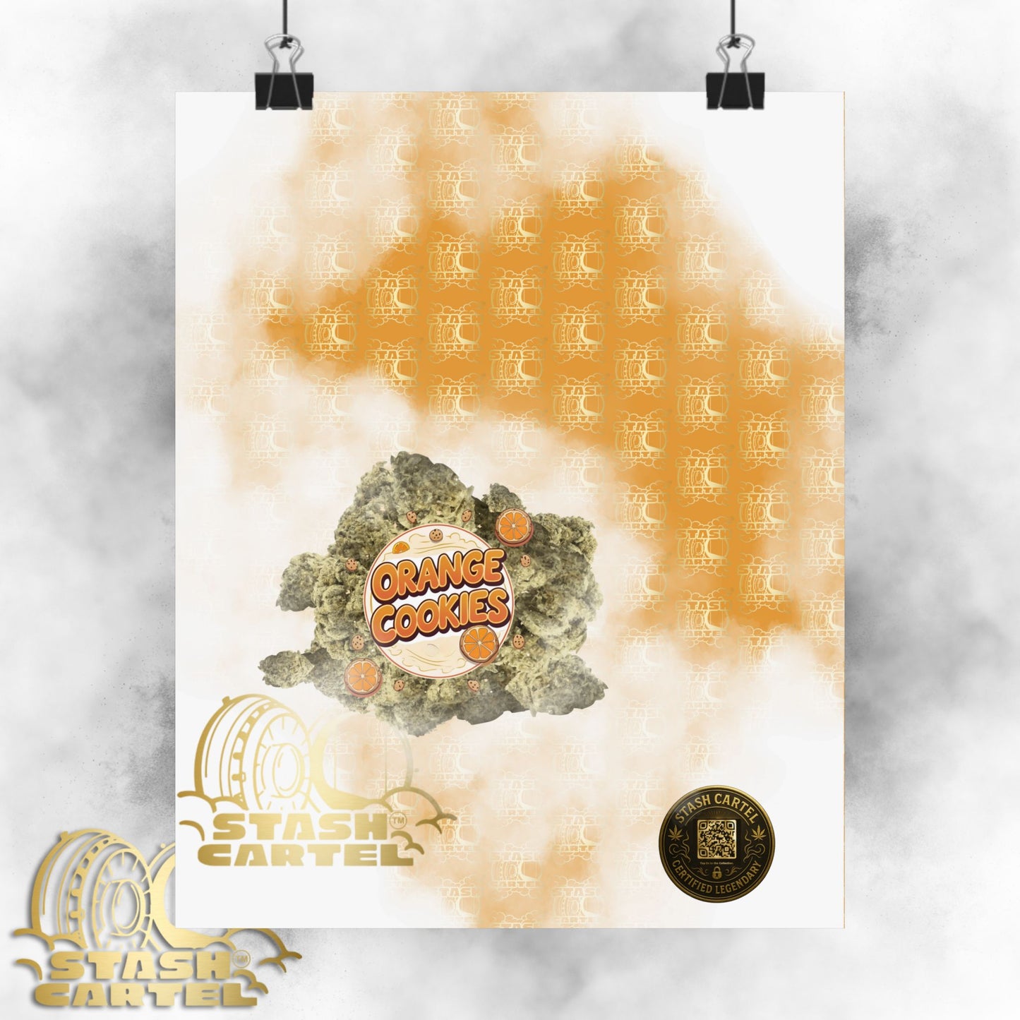 🍊🍪 Orange Cookies Poster – Zesty Cookie Gas Hybrid Poster with Citrus Burst