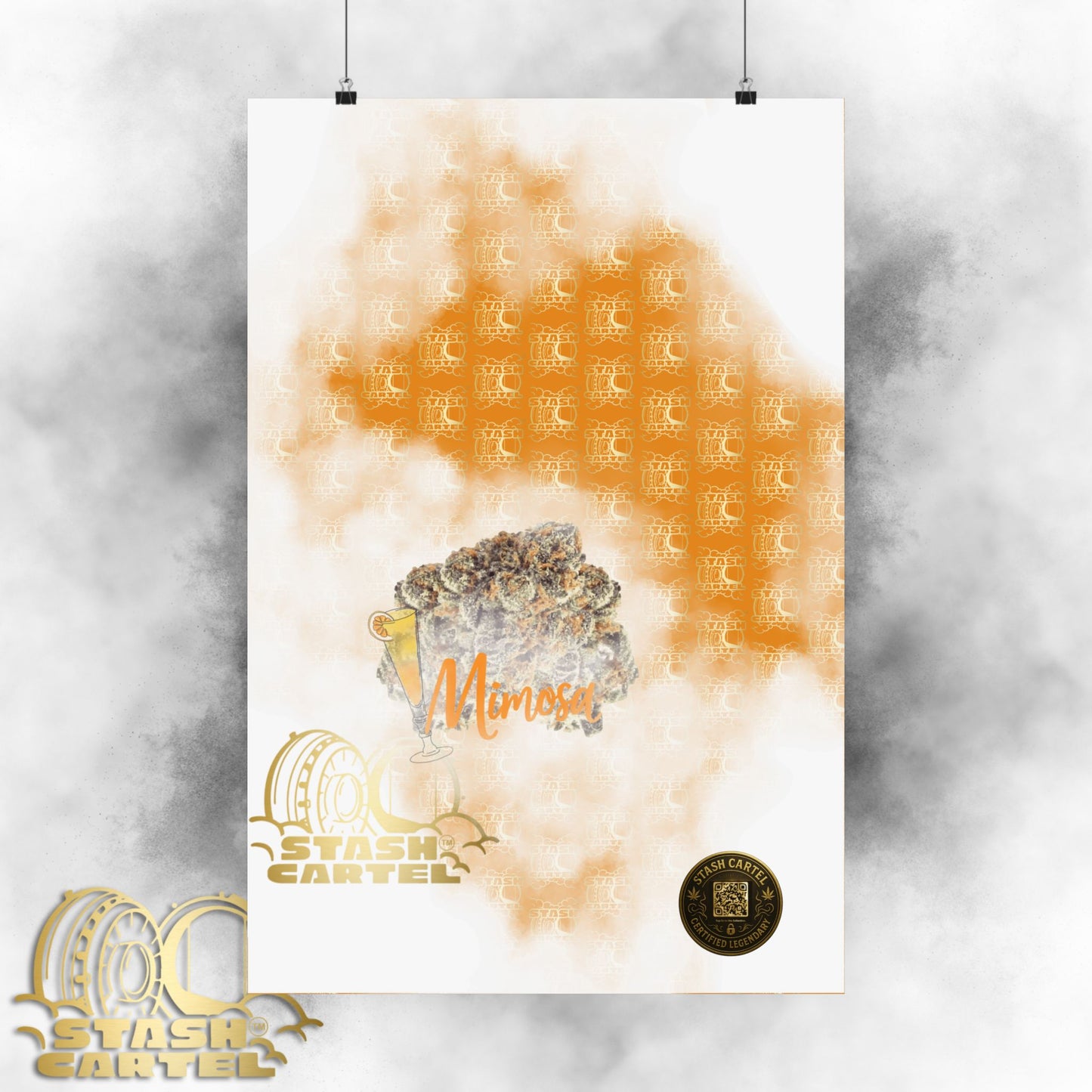 🍾 "Mimosa" Citrus Sunrise Hybrid Poster Art