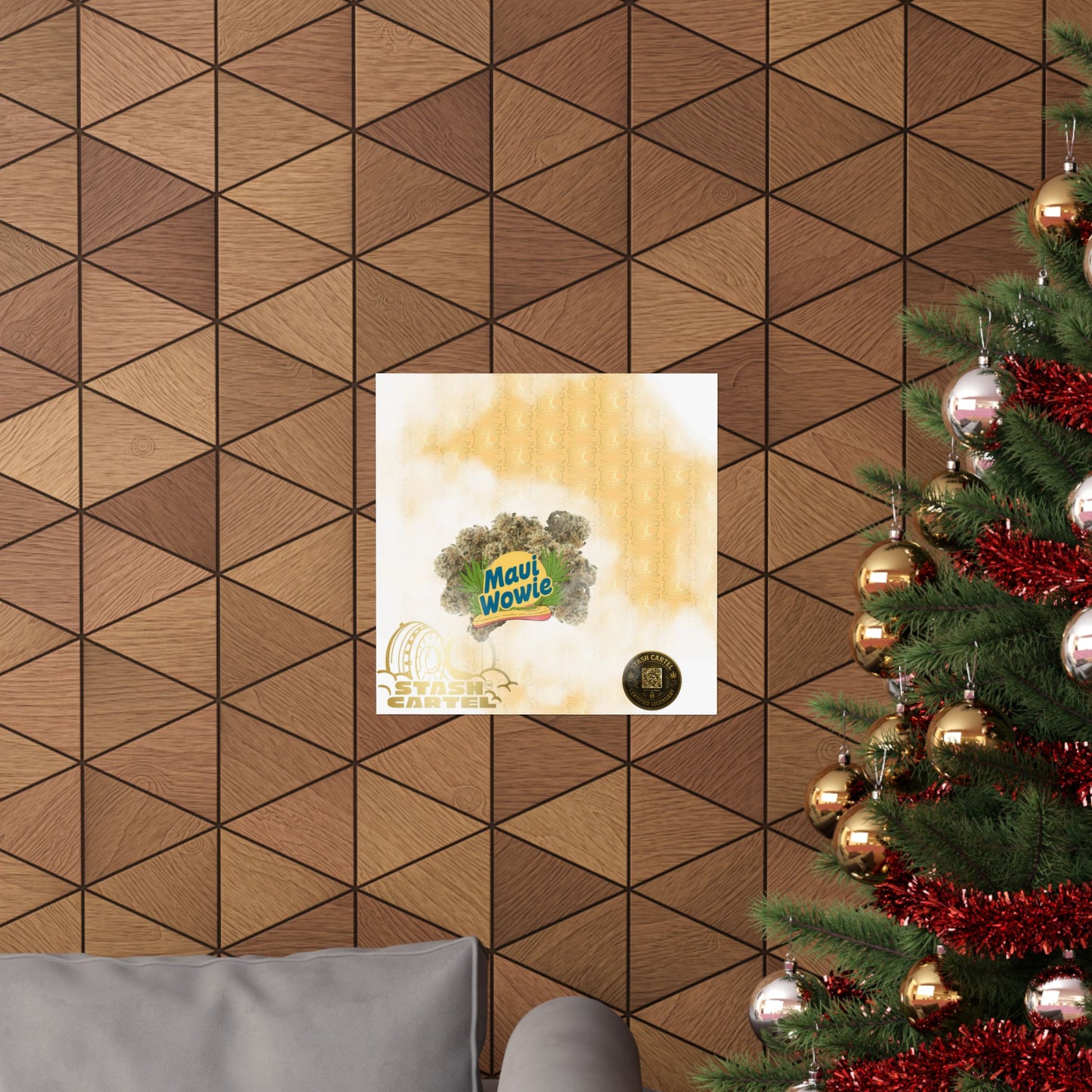 🌴🍍 "Maui Wowie" Sativa Poster – Island Sativa Sunshine