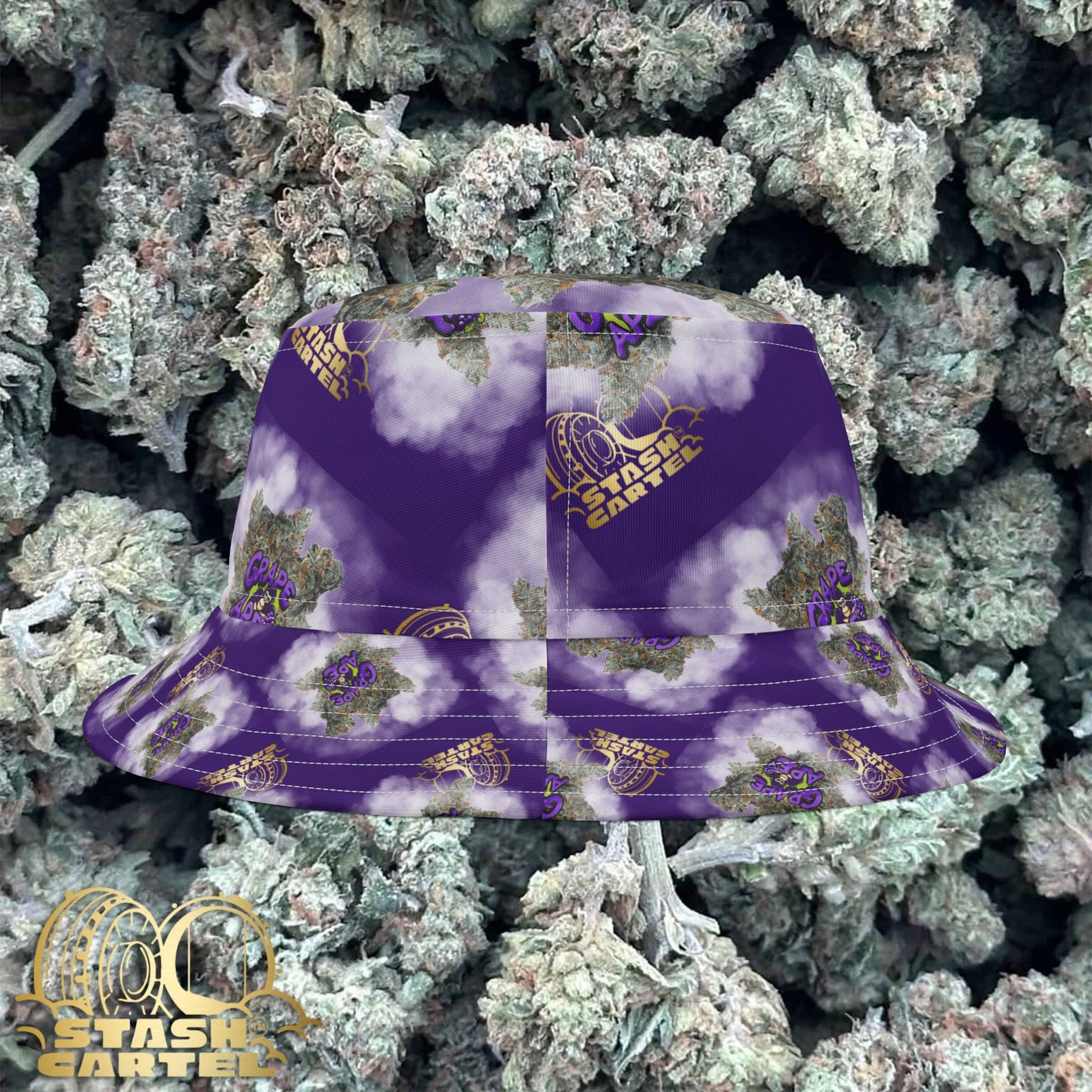 Grape Ape Bucket Hat – Bold Berry Drip with Chill Ape Energy