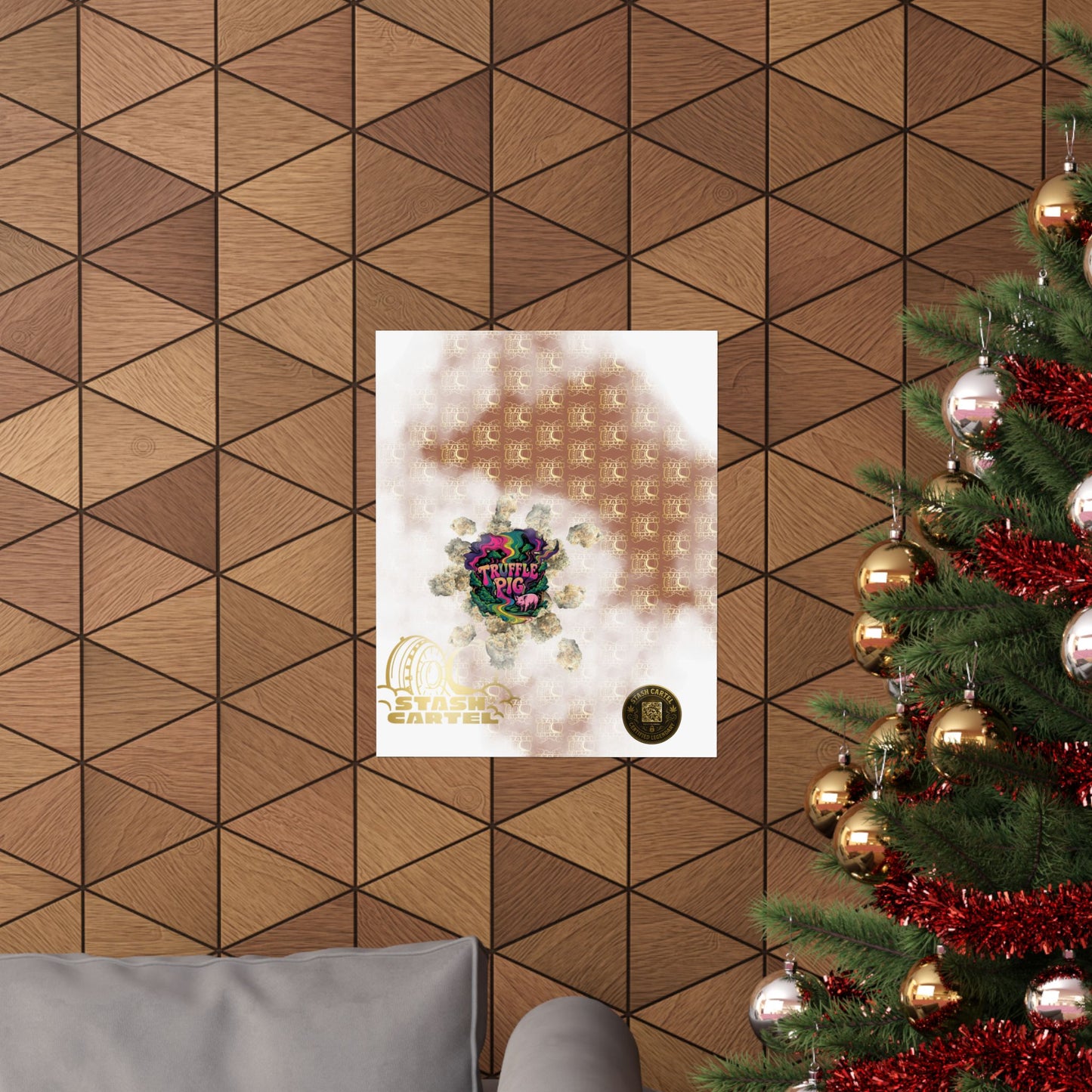 🐷🍫 Truffle Pig Poster – Rare Indica Hybrid with Candy Gas & Earthy Depth