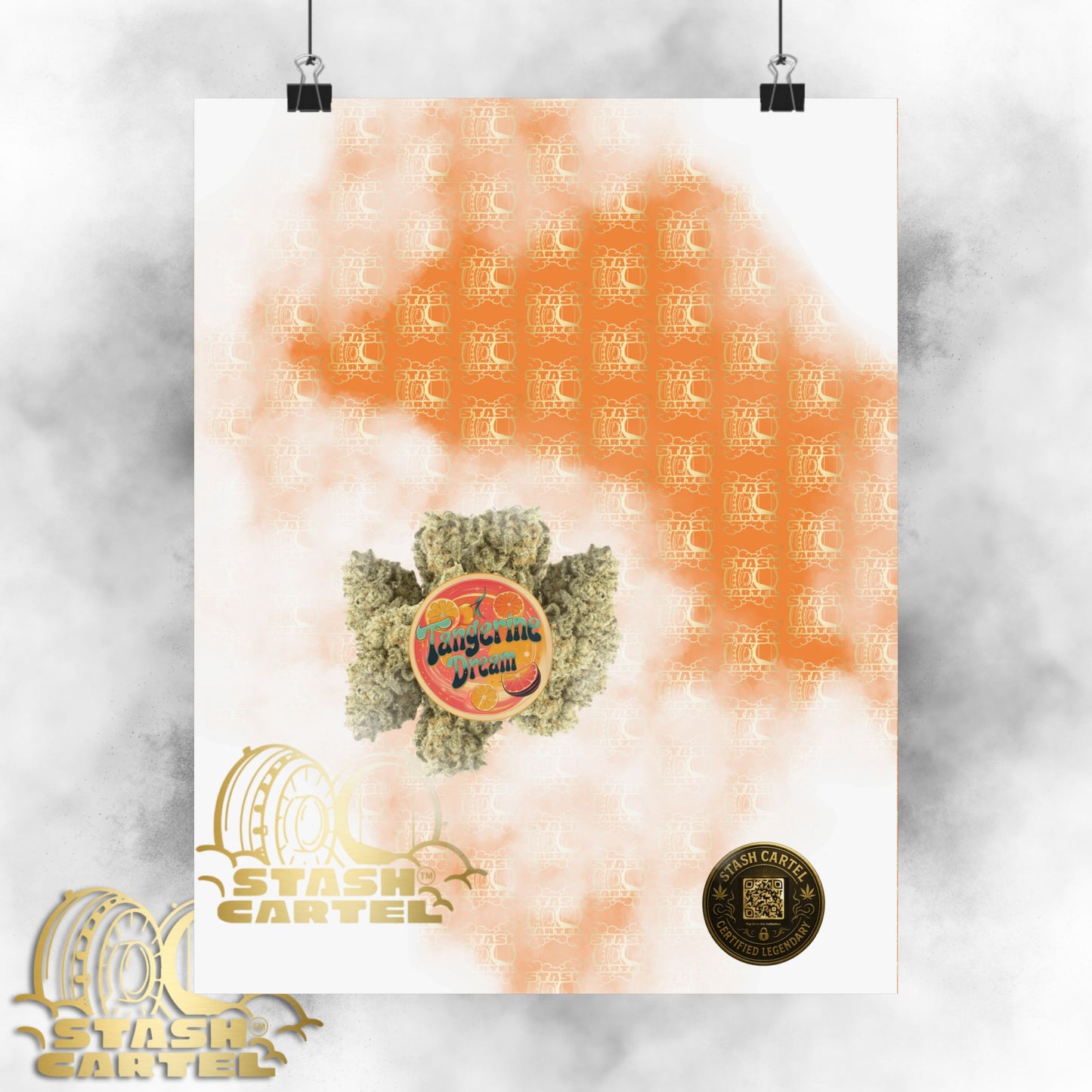 🍊💭 Tangerine Dream Poster – Legendary Sativa Hybrid with Citrus Zest & Euphoric Clarity