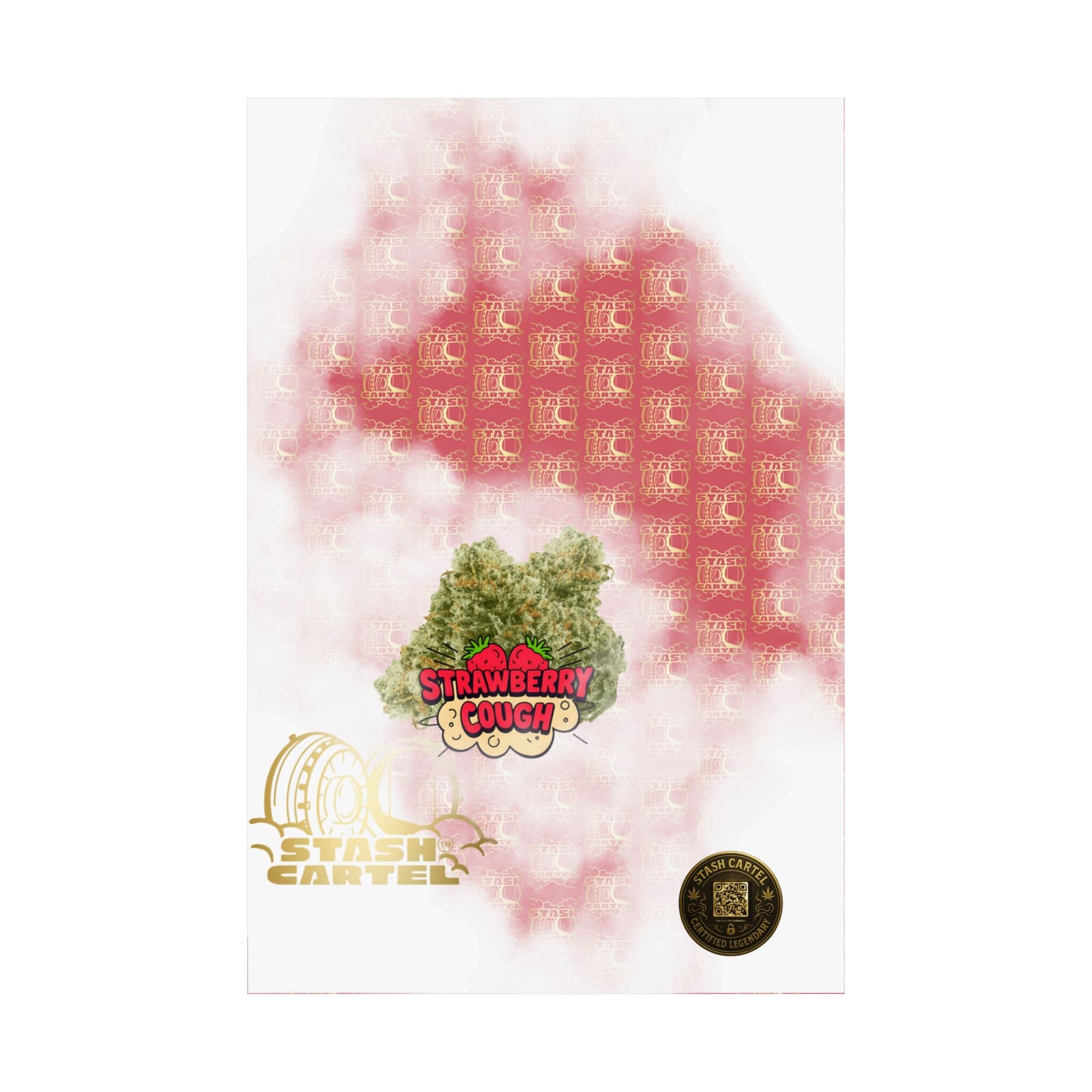 🍓 "Strawberry Cough" Skunky Sativa Poster