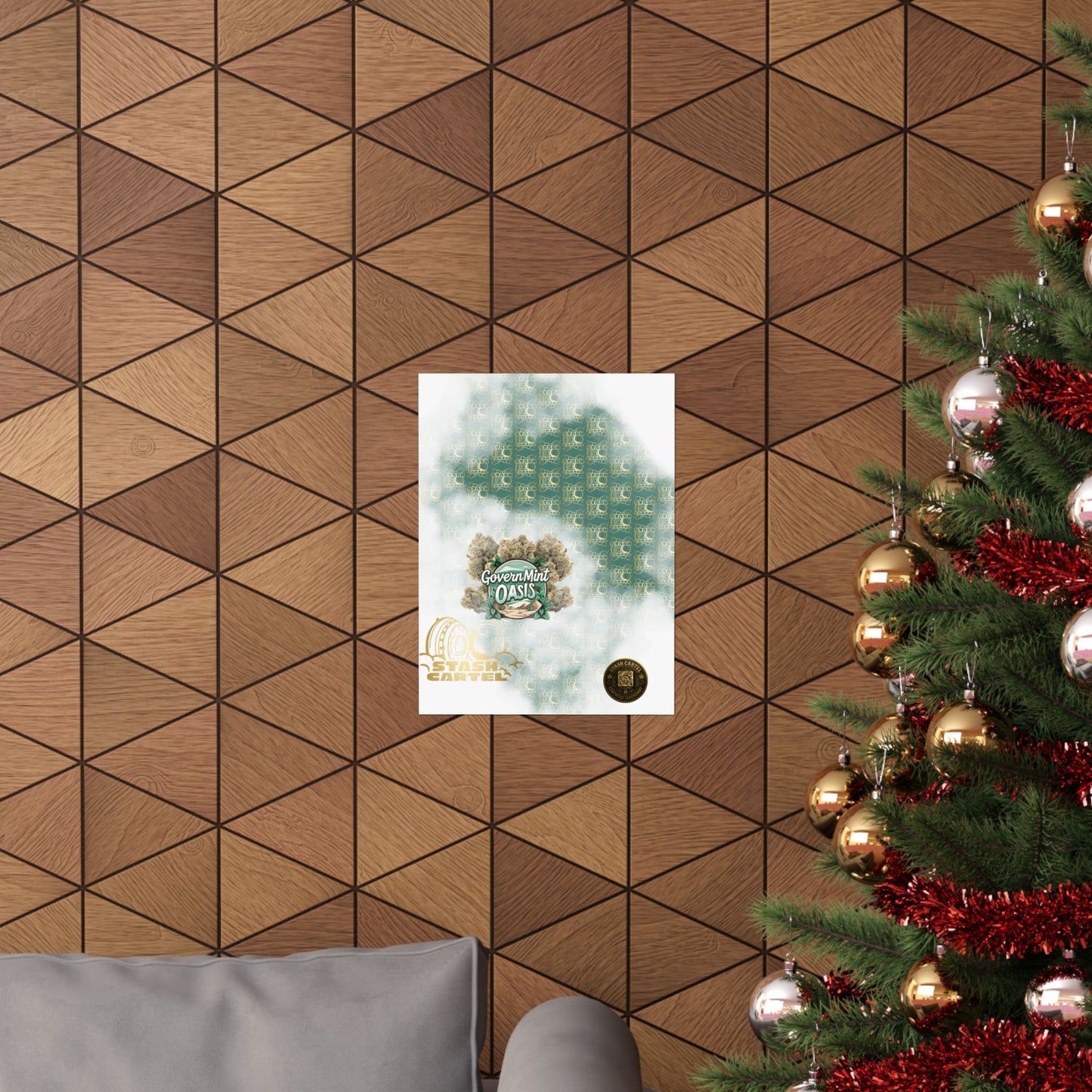 🏛️🌿 "Governmint Oasis" Hybrid Poster – Creamy Citrus Royalty