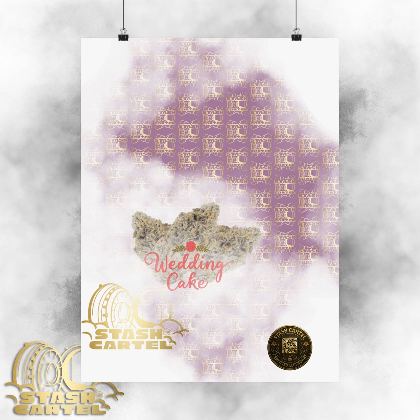 🎂 "Wedding Cake" Dessert Indica-Hybrid Poster