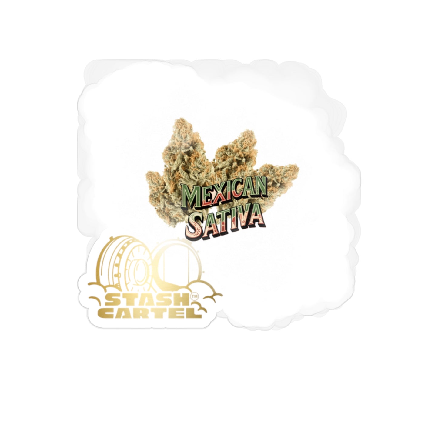 Mexican Sativa Transparent Outdoor Sticker – Cannabis Lifestyle Art