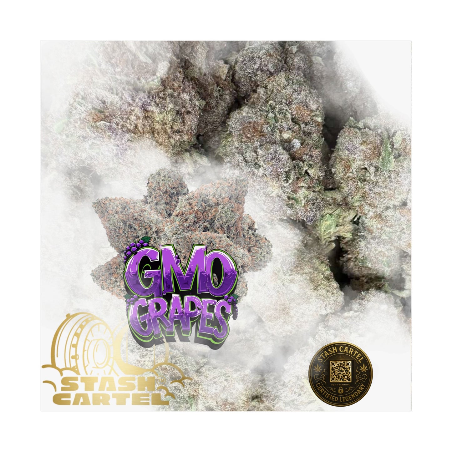 🔮 "GMO Grapes" Terp-Fueled Indica Art Poster