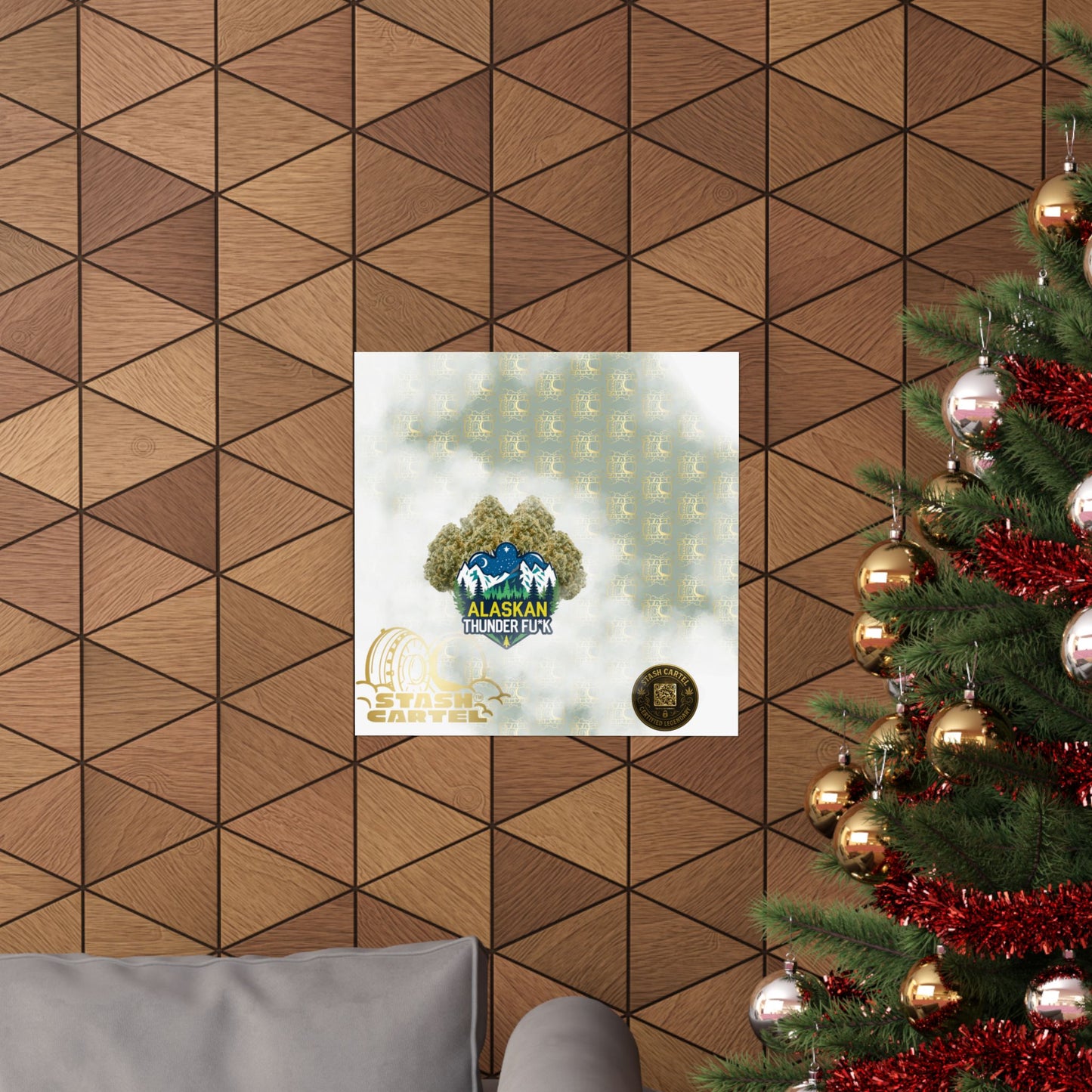❄️💨 Alaskan Thunder Fuck Poster – Cold Sativa Energy for Wild Minds