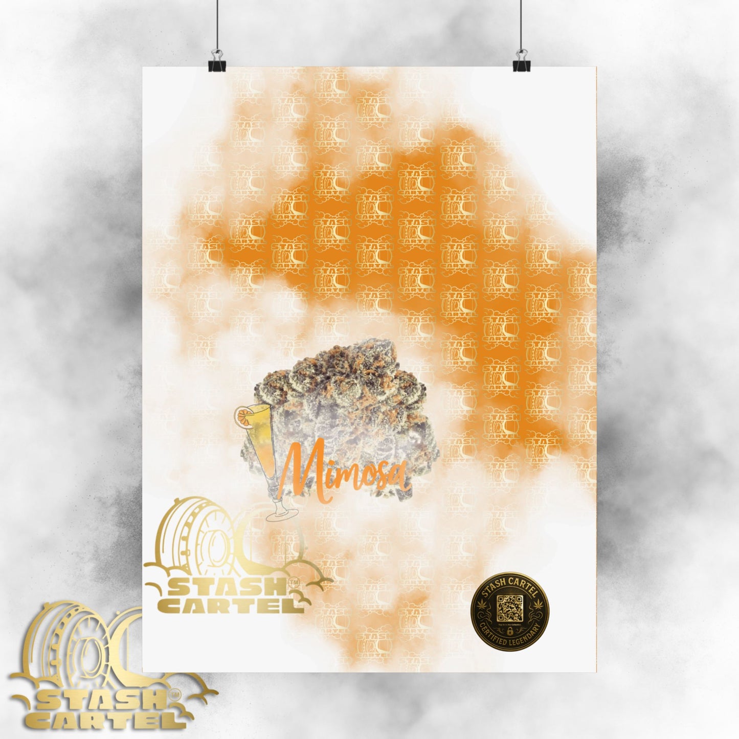 🍾 "Mimosa" Citrus Sunrise Hybrid Poster Art