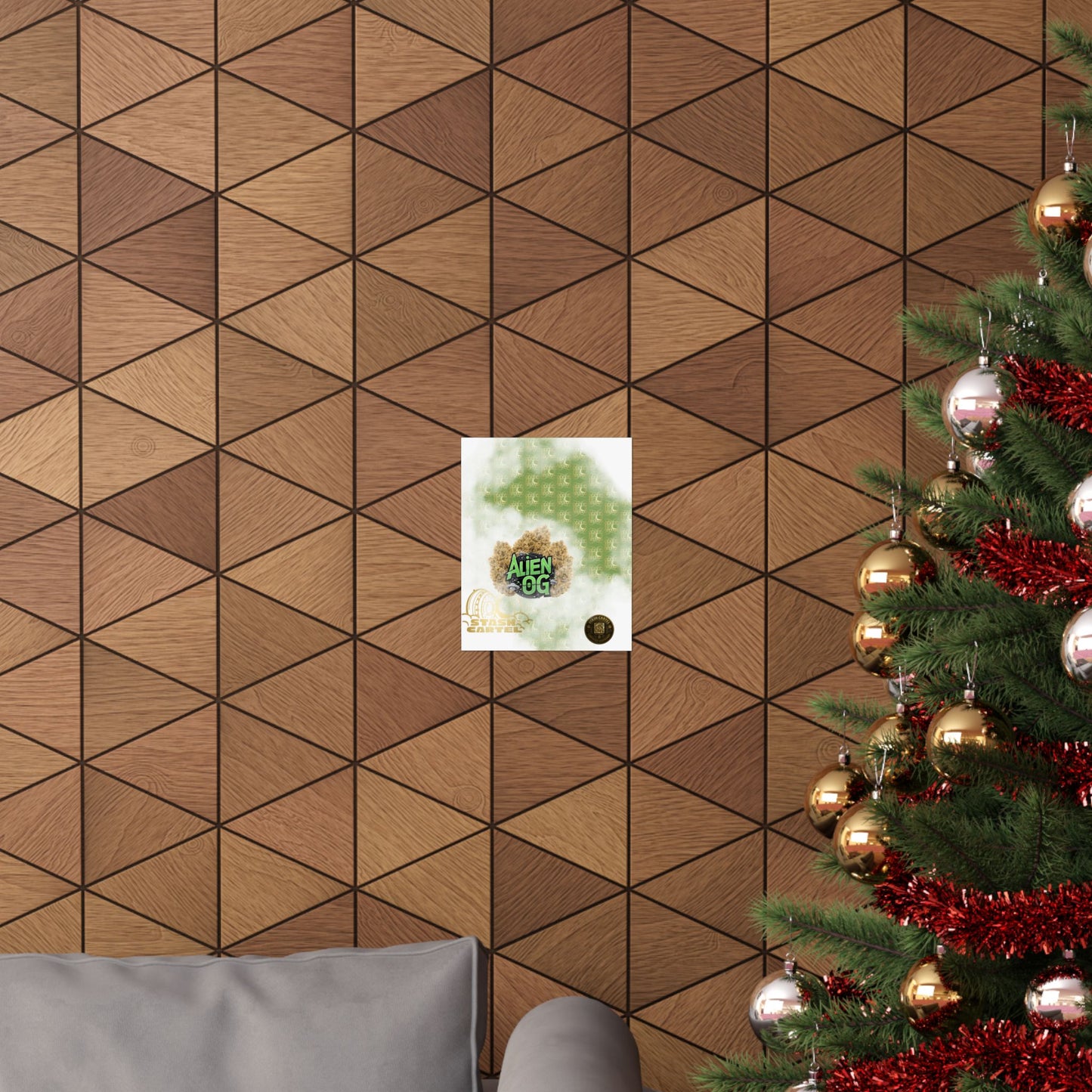 👽🌲 Alien OG Poster – Legendary Indica-Dominant Hybrid with Citrus Pine & Cosmic Potency