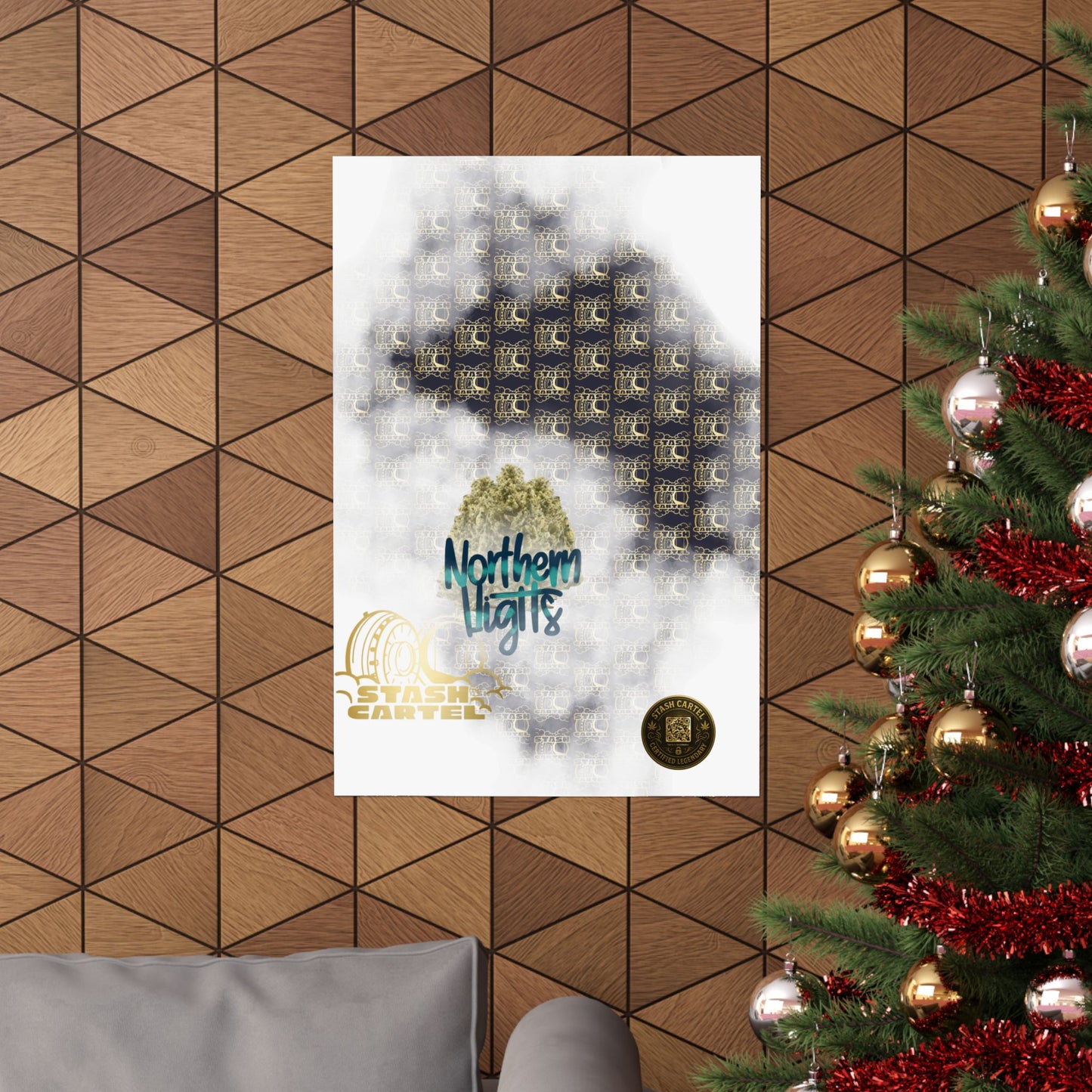 🌌 "Northern Lights" Deep Space Indica Poster