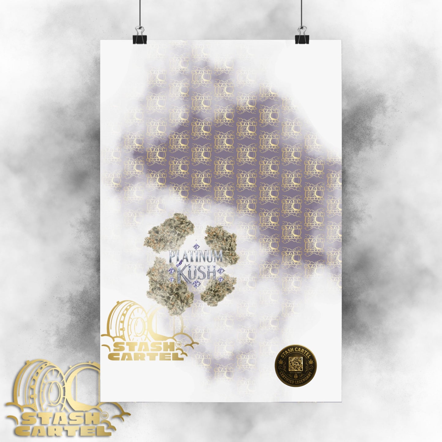 💎 "Platinum Kush" Luxurious Indica Poster