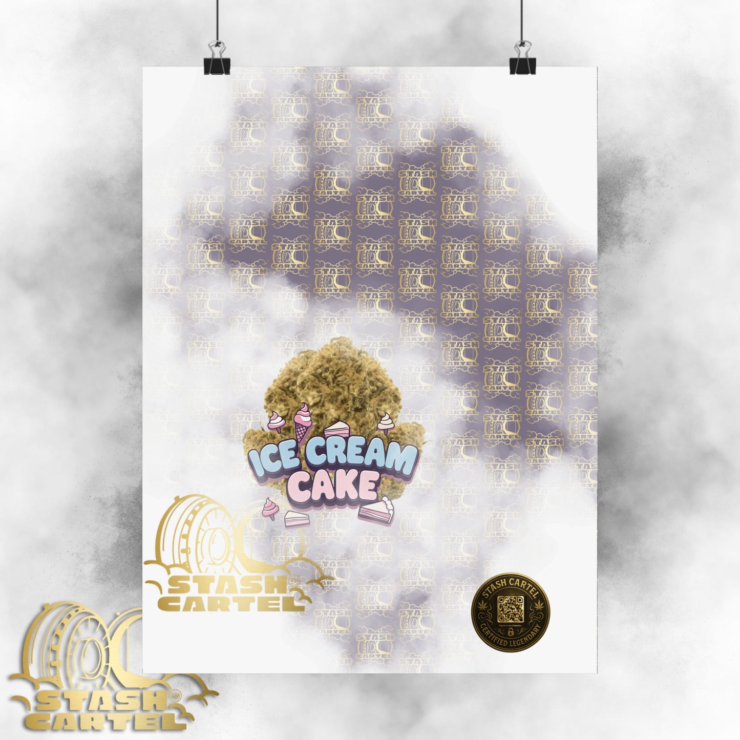 🍦 "Ice Cream Cake" Sedating Indica Dessert Poster