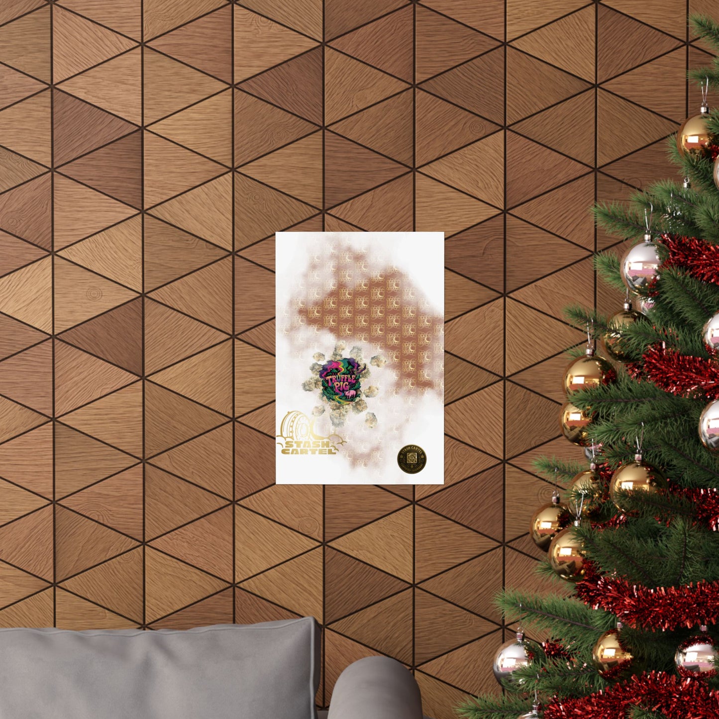 🐷🍫 Truffle Pig Poster – Rare Indica Hybrid with Candy Gas & Earthy Depth