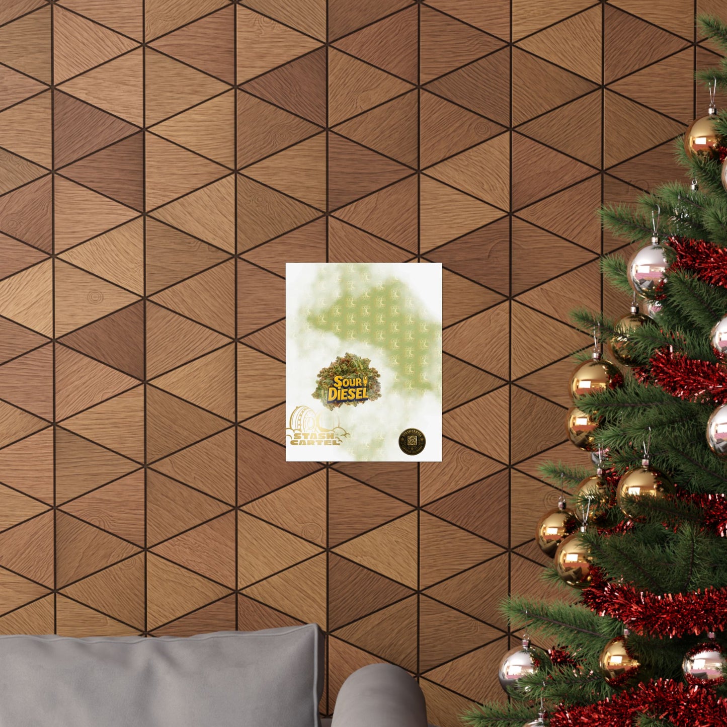 ⛽ "OG Chem" Diesel-Fueled Hybrid Poster – High-Octane Cannabis Wall Art in Fuel Green