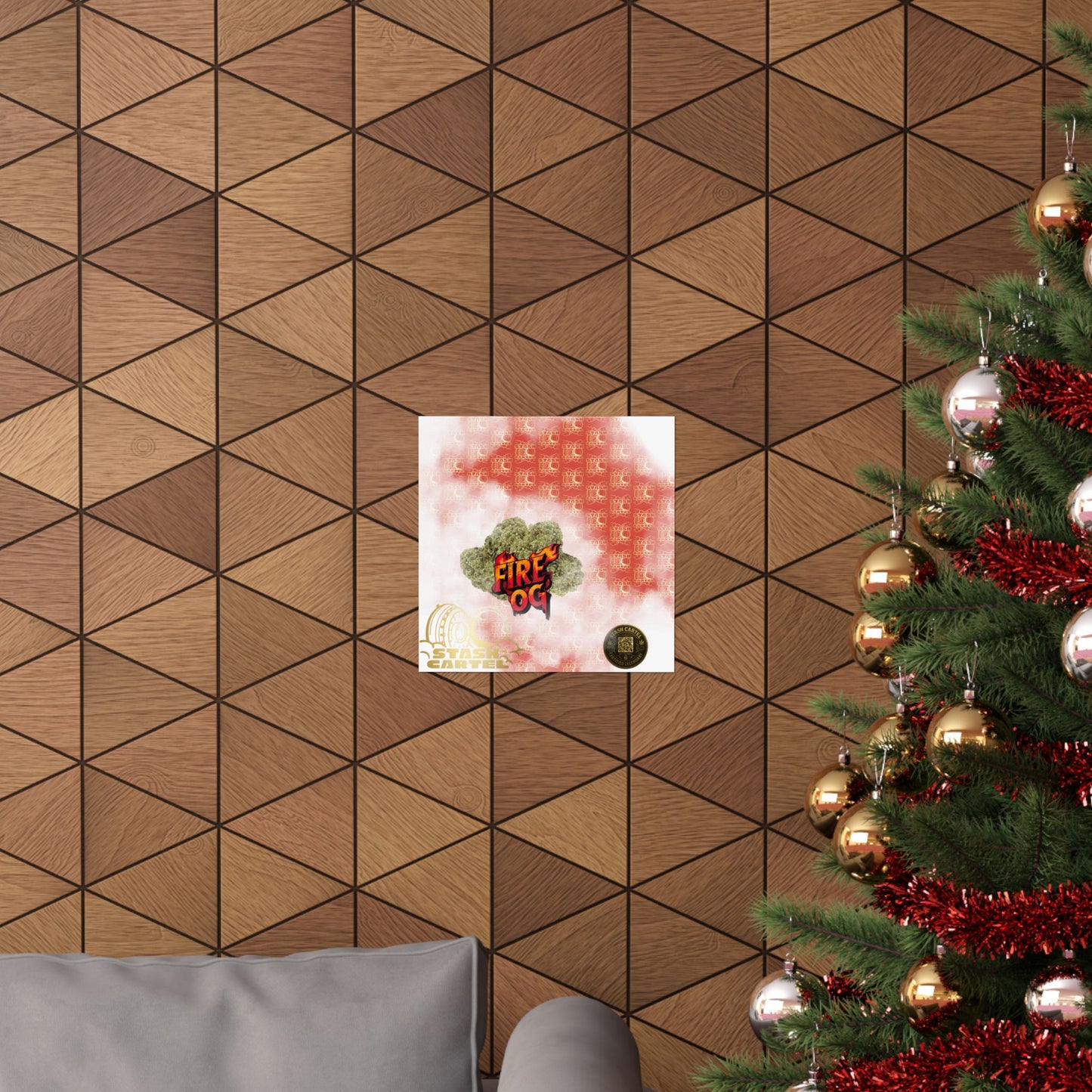 🔥⛽ Fire OG Poster – Legendary Indica Hybrid with Lemon Diesel & Full-Body Melt