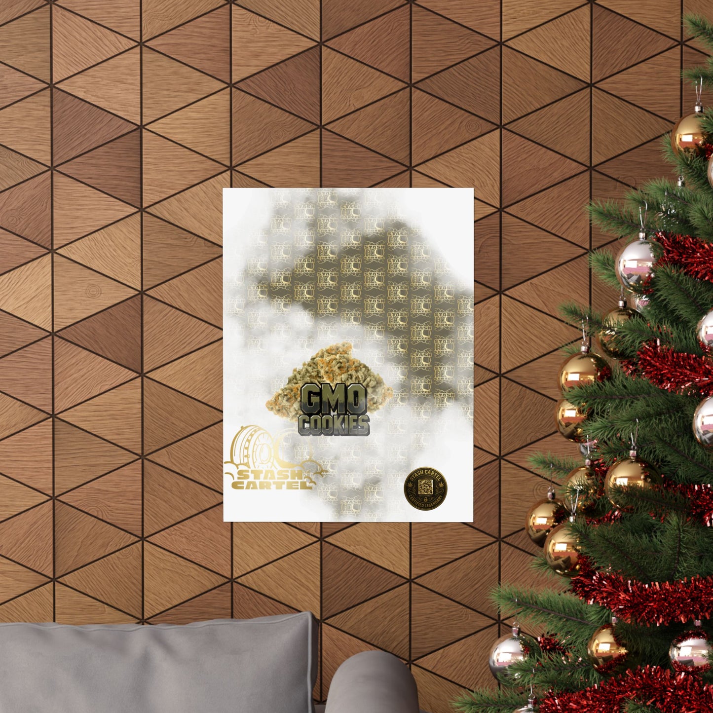 🧄 "GMO Cookies" Heavy-Hitting Indica Gas Poster