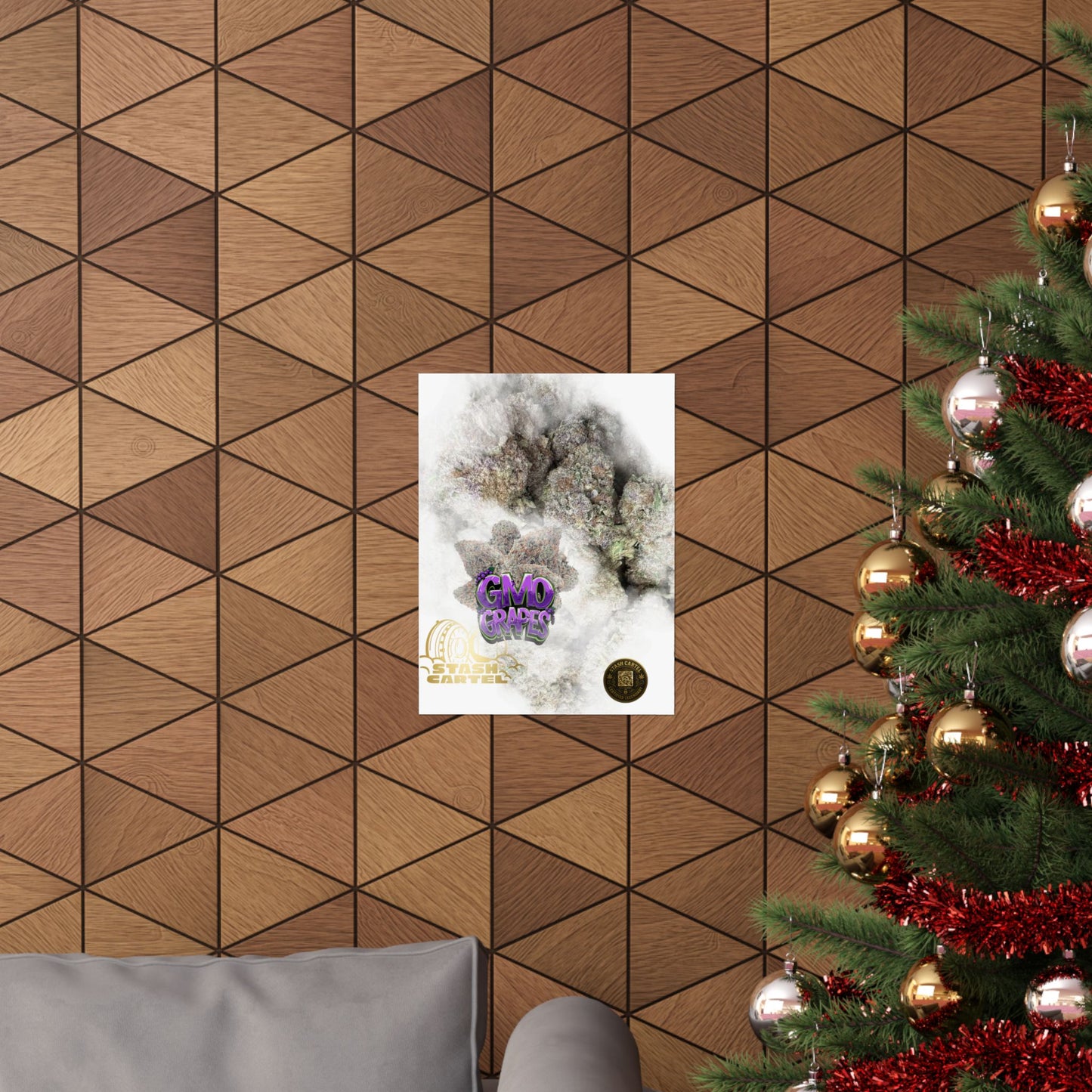 🔮 "GMO Grapes" Terp-Fueled Indica Art Poster