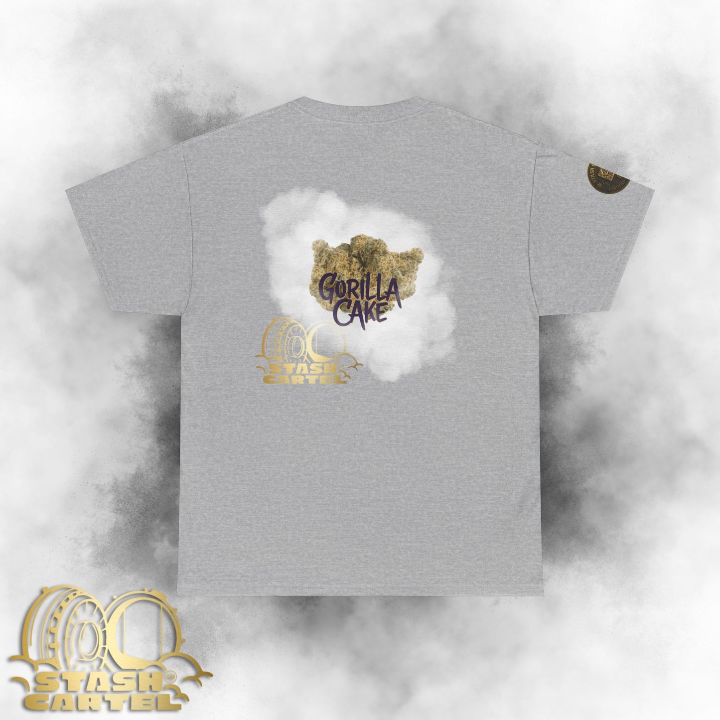 Gorilla Cake Tee – Hybrid Strength, Frosted Kush Unisex Heavy Cotton Tee