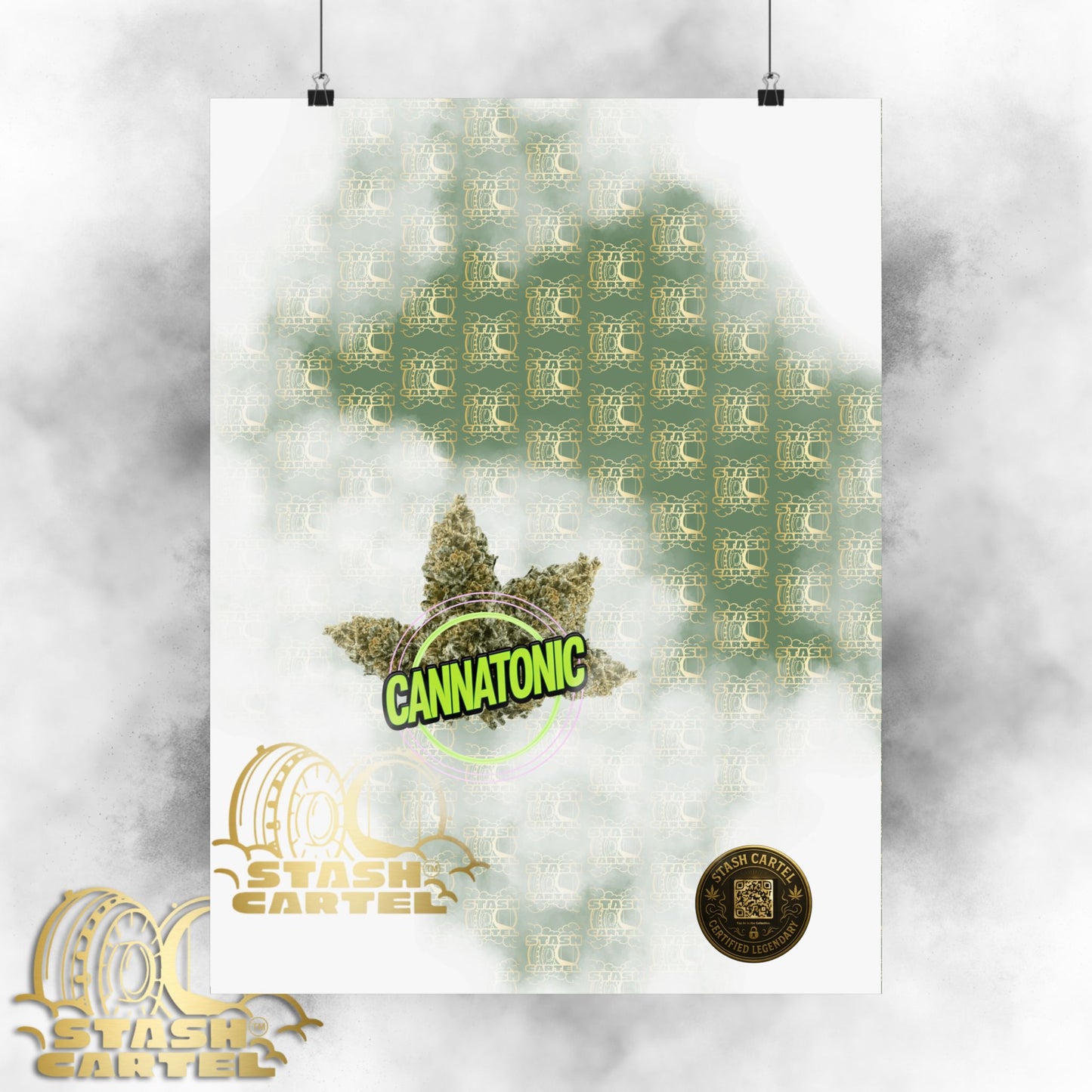 🧘‍♀️🌿 Cannatonic Poster – High-CBD Hybrid Wall Art for Calm, Clear-Headed Wellness