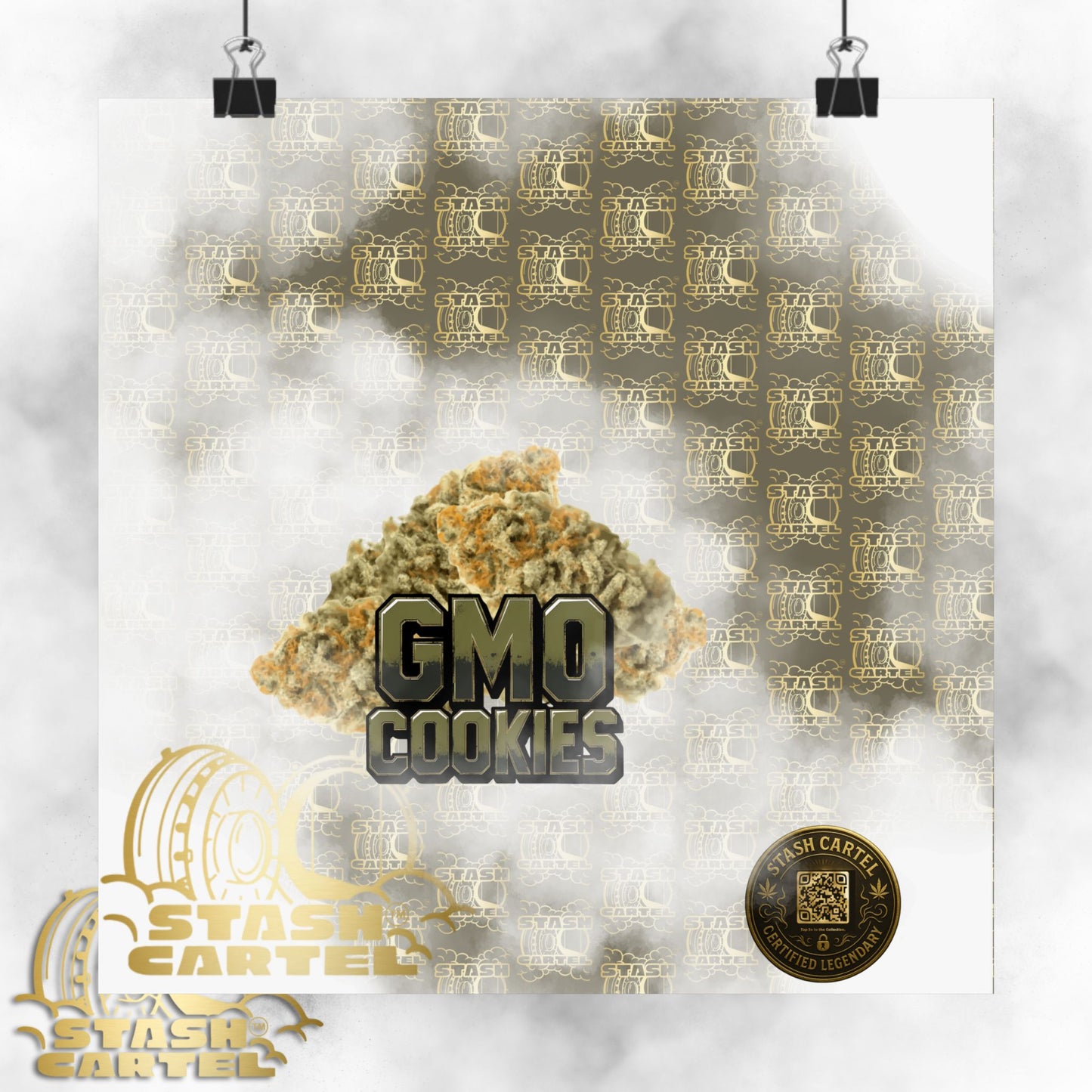 🧄 "GMO Cookies" Heavy-Hitting Indica Gas Poster