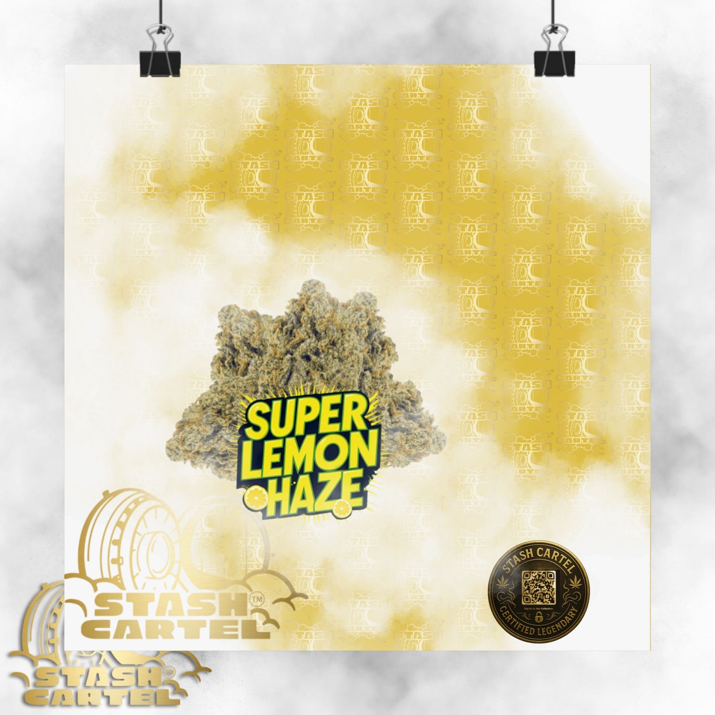 🍋 "Super Lemon Haze" Electric Citrus Sativa Poster